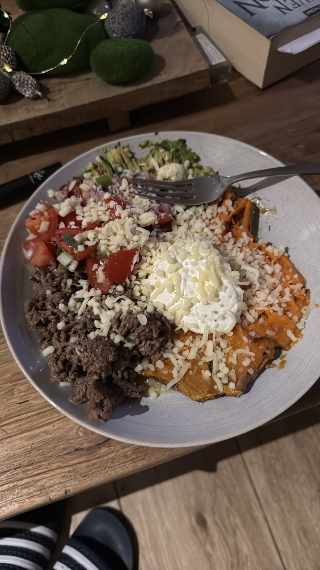 Gevüllte Süßkartoffel