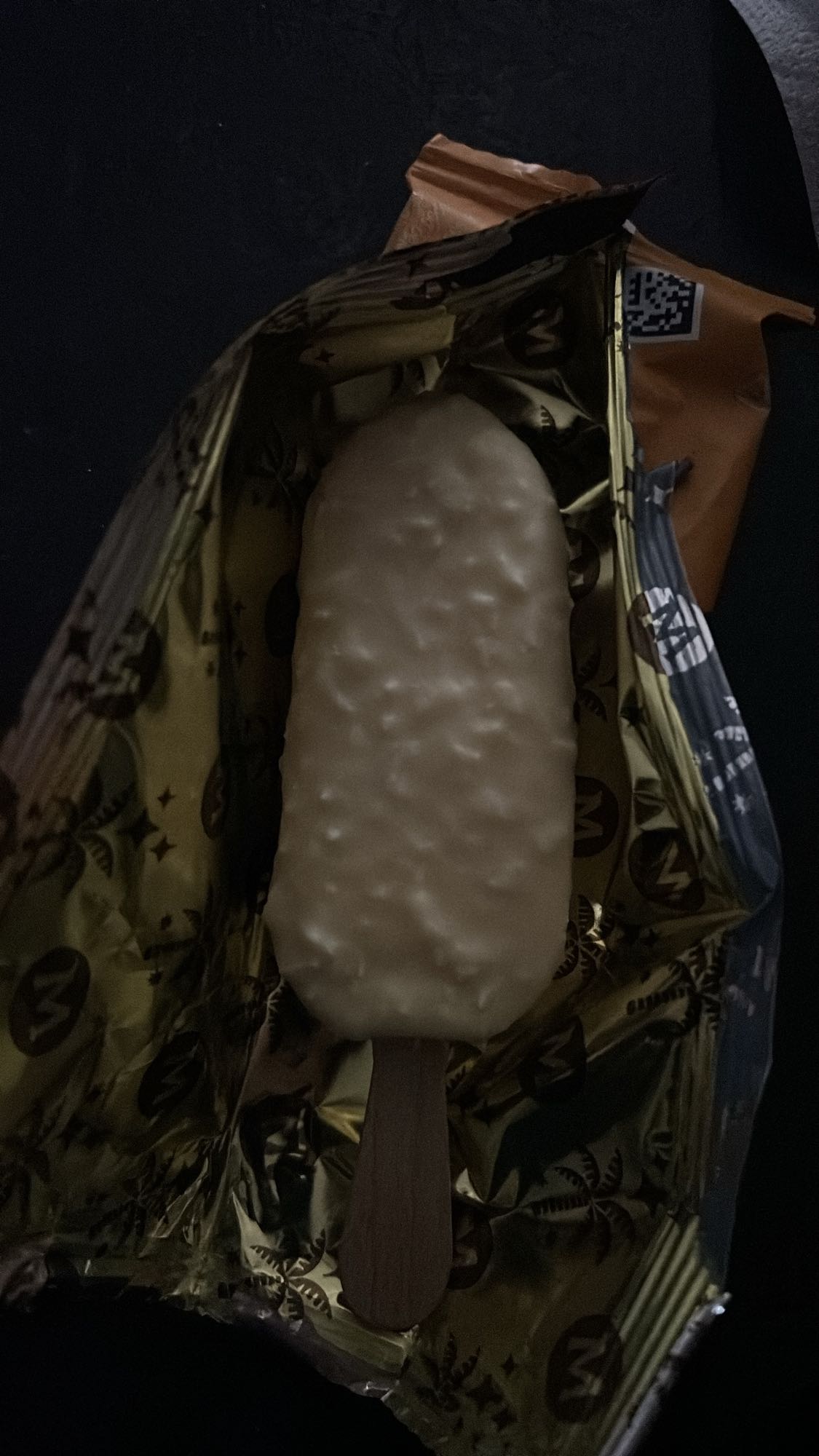 Glace vanille enrobée