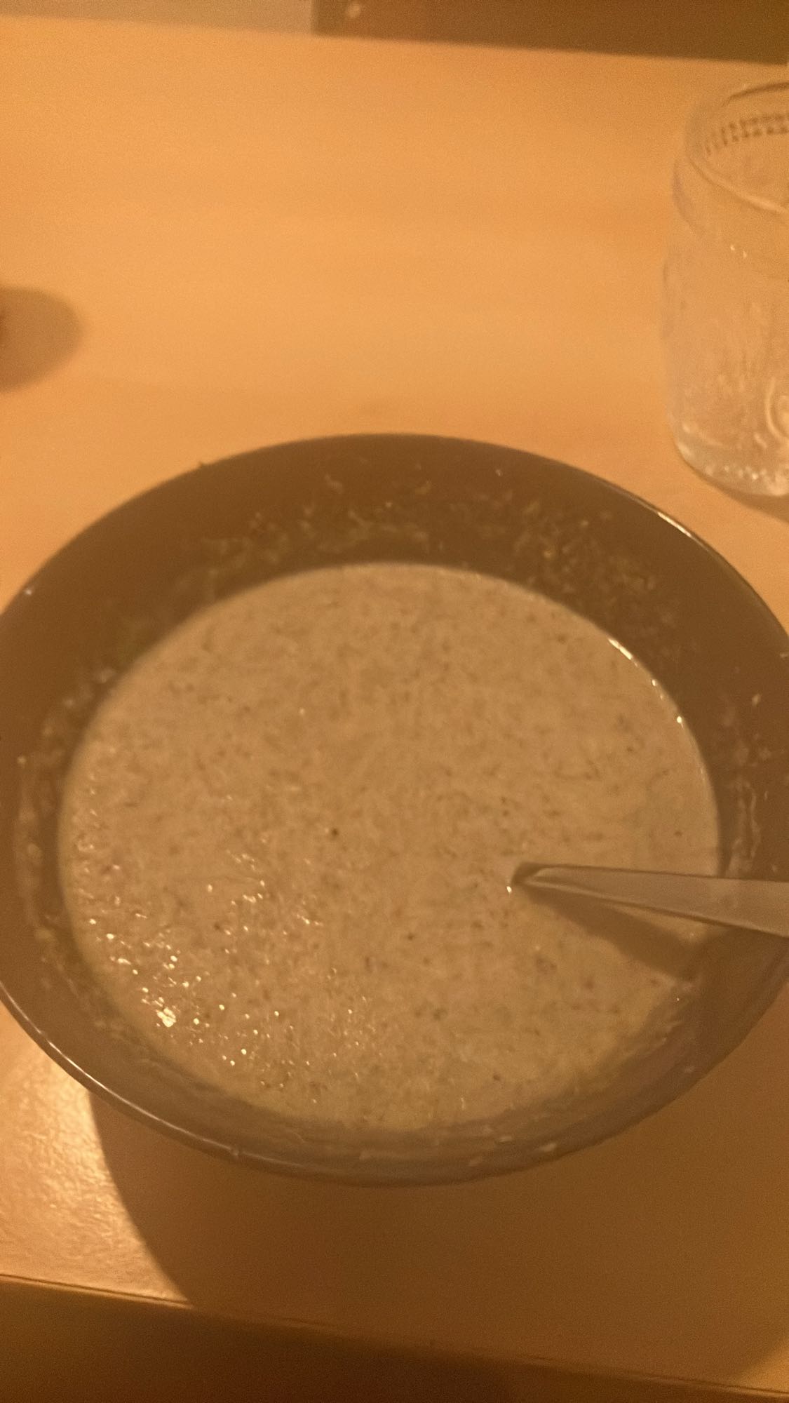 Sopa cremosa de cogumelos