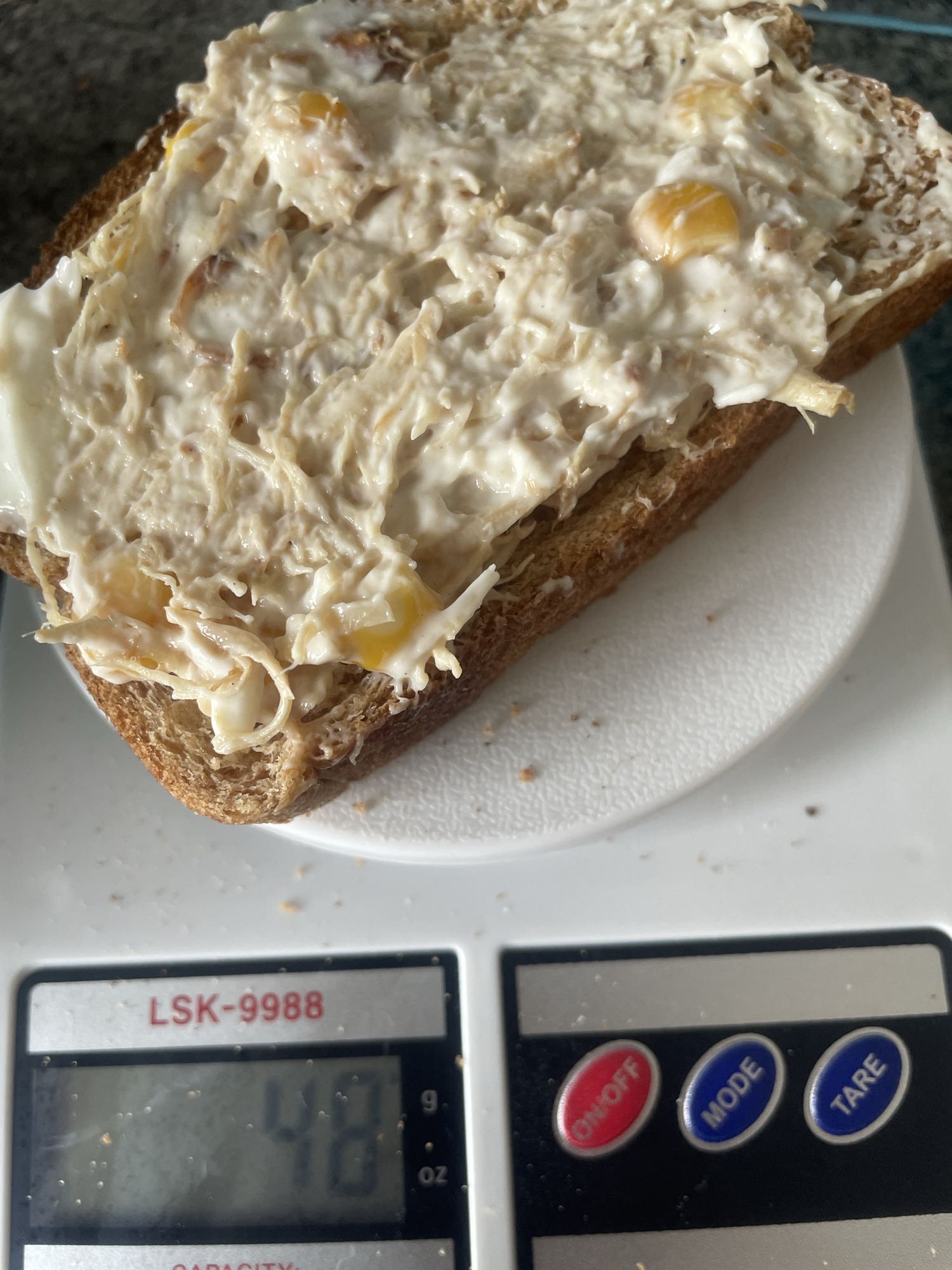 Sanduíche de frango cremoso