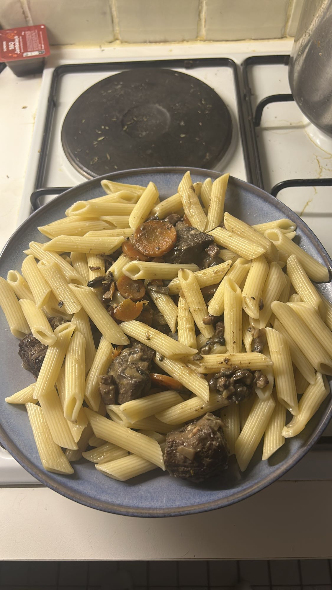 Pâtes au bœuf et légumes