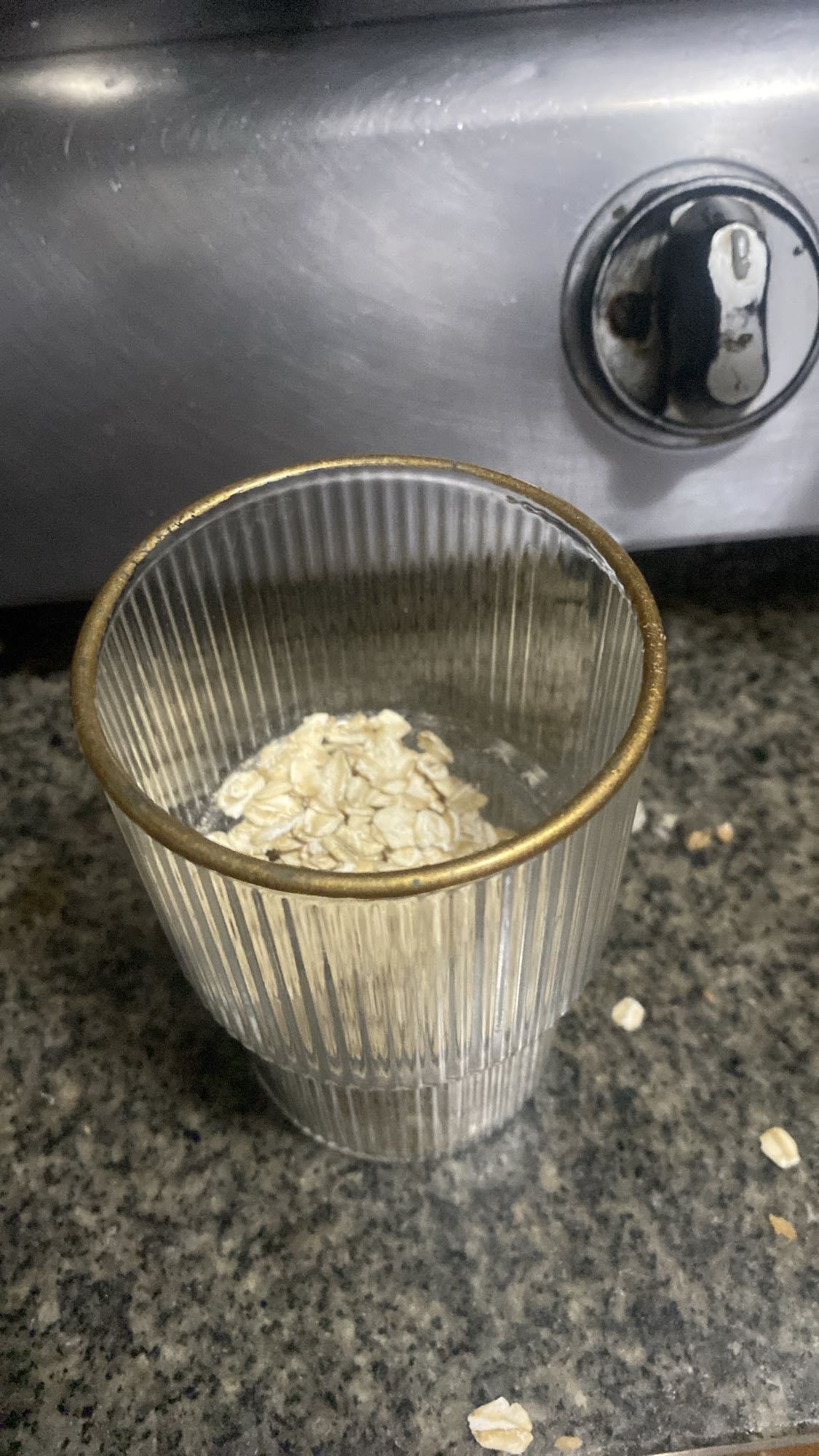Oats in glass