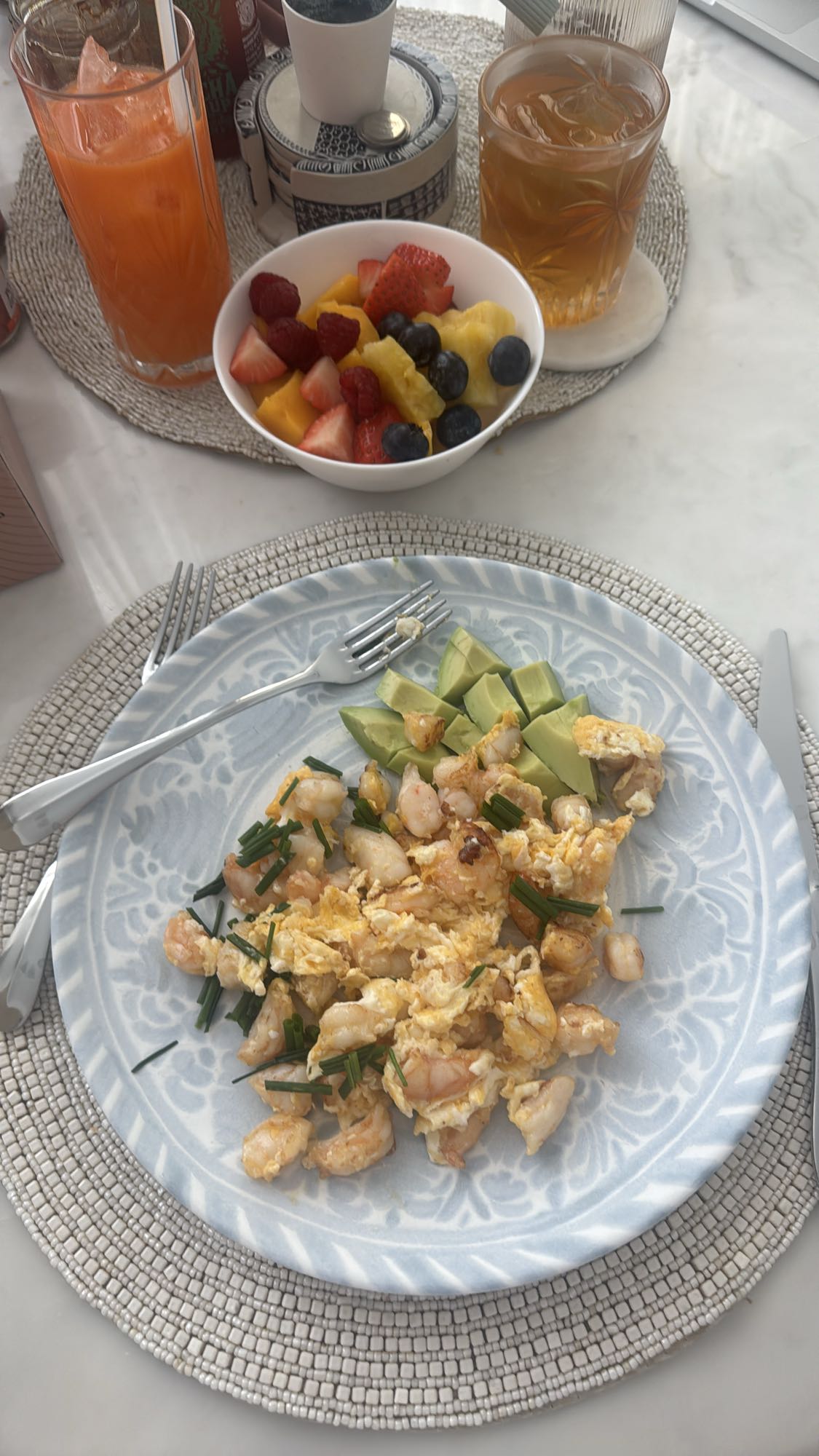 Garnelen-Ei-Frühstück