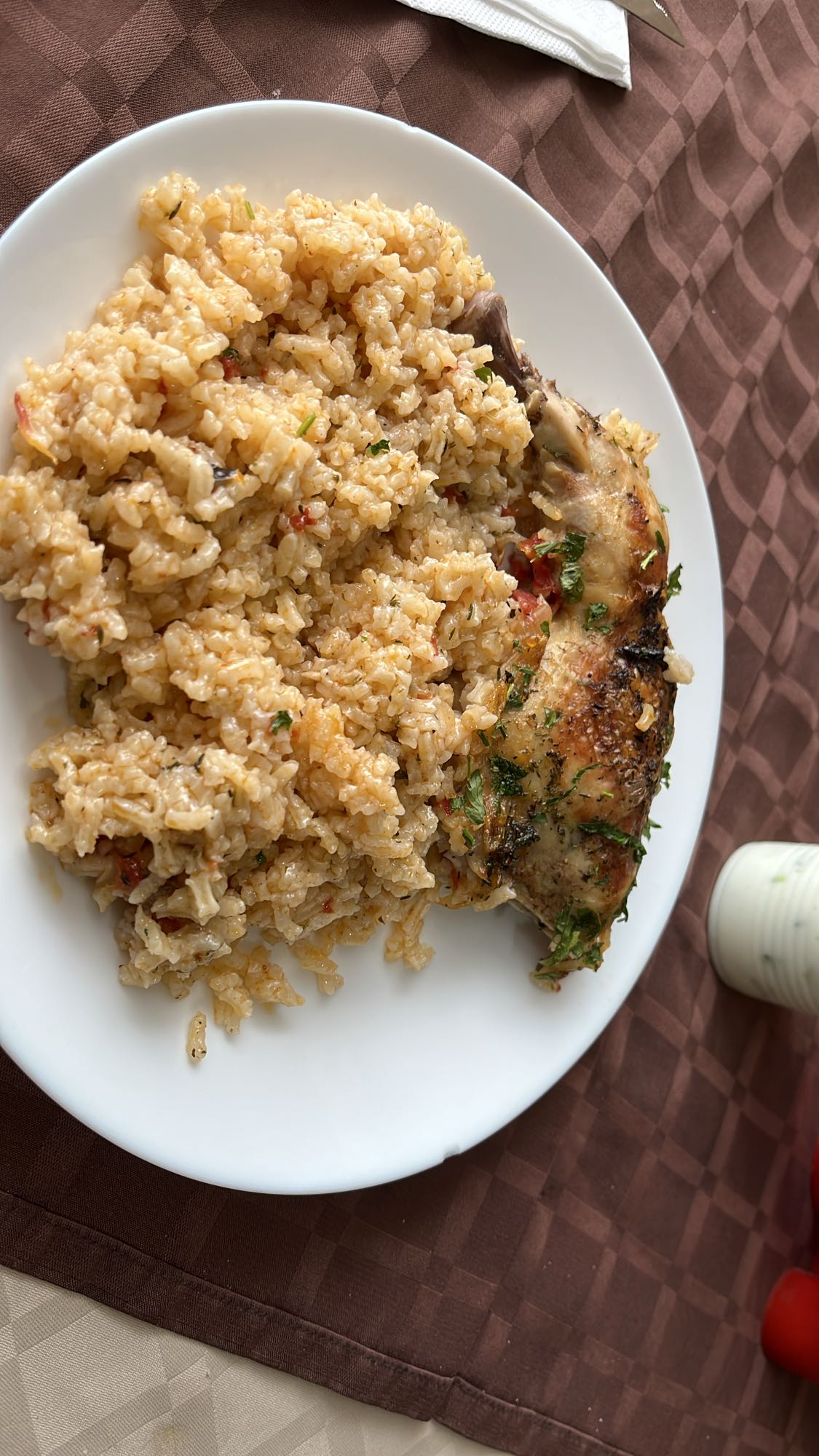 Пиле с ориз