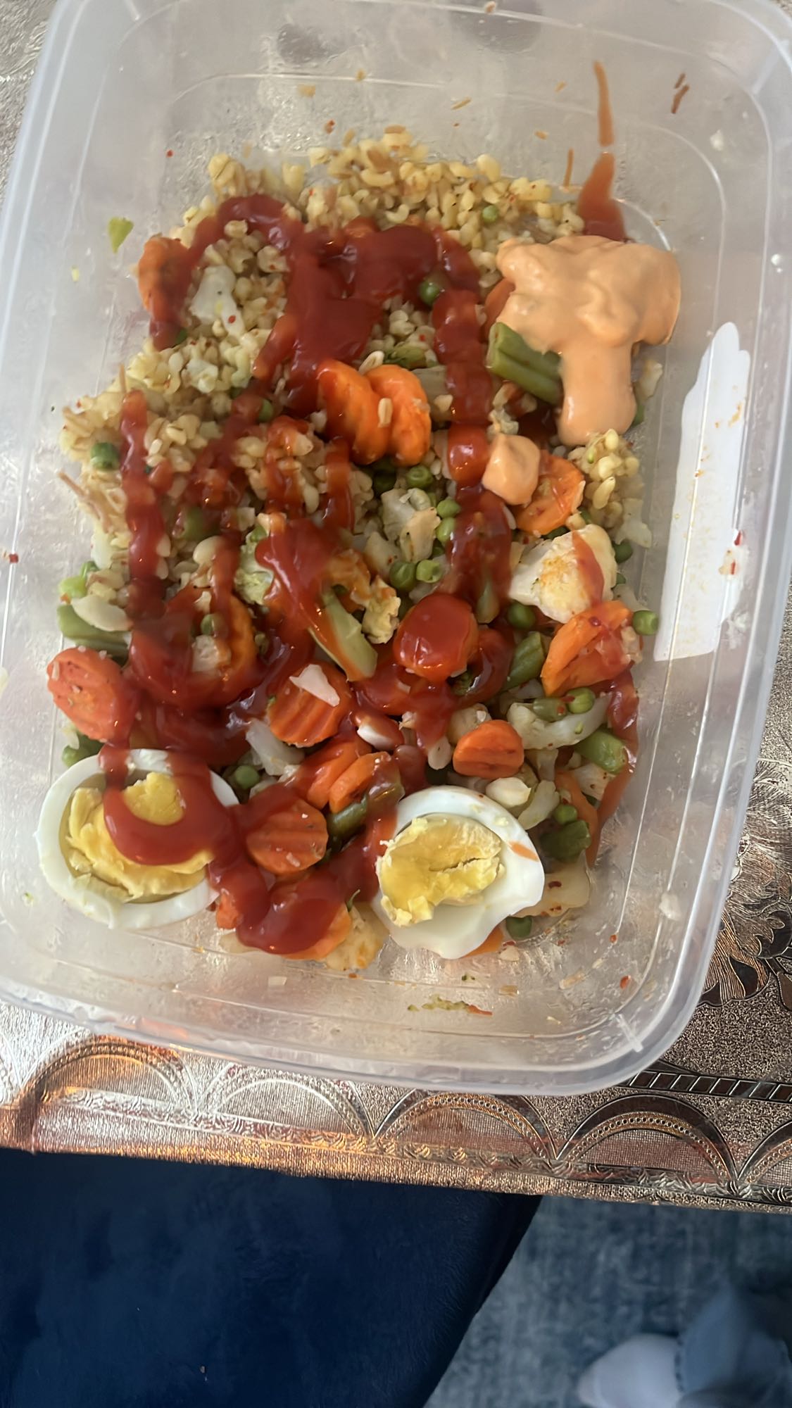 Egg Veggie Bulgur Bowl
