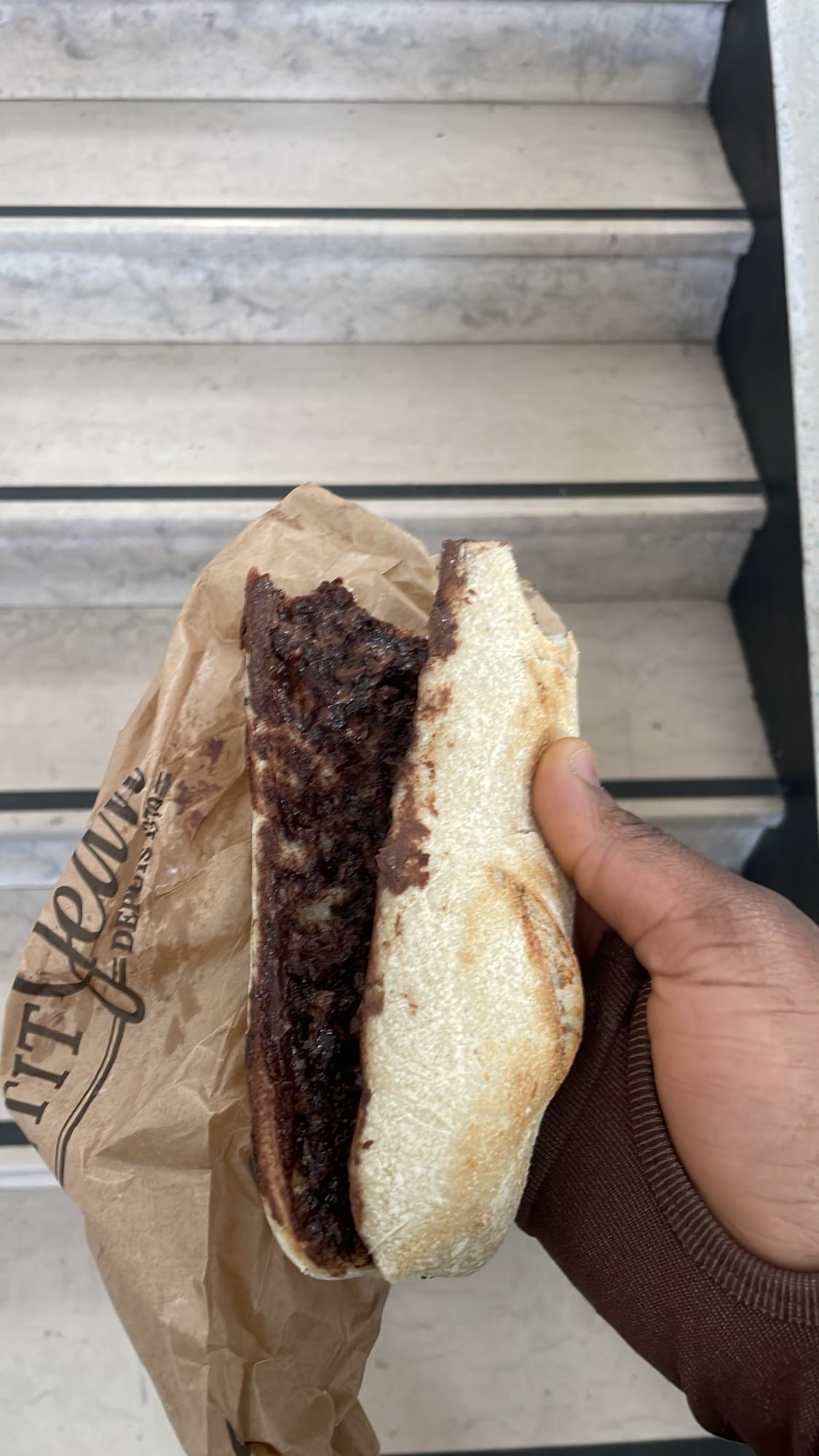 Baguette au chocolat