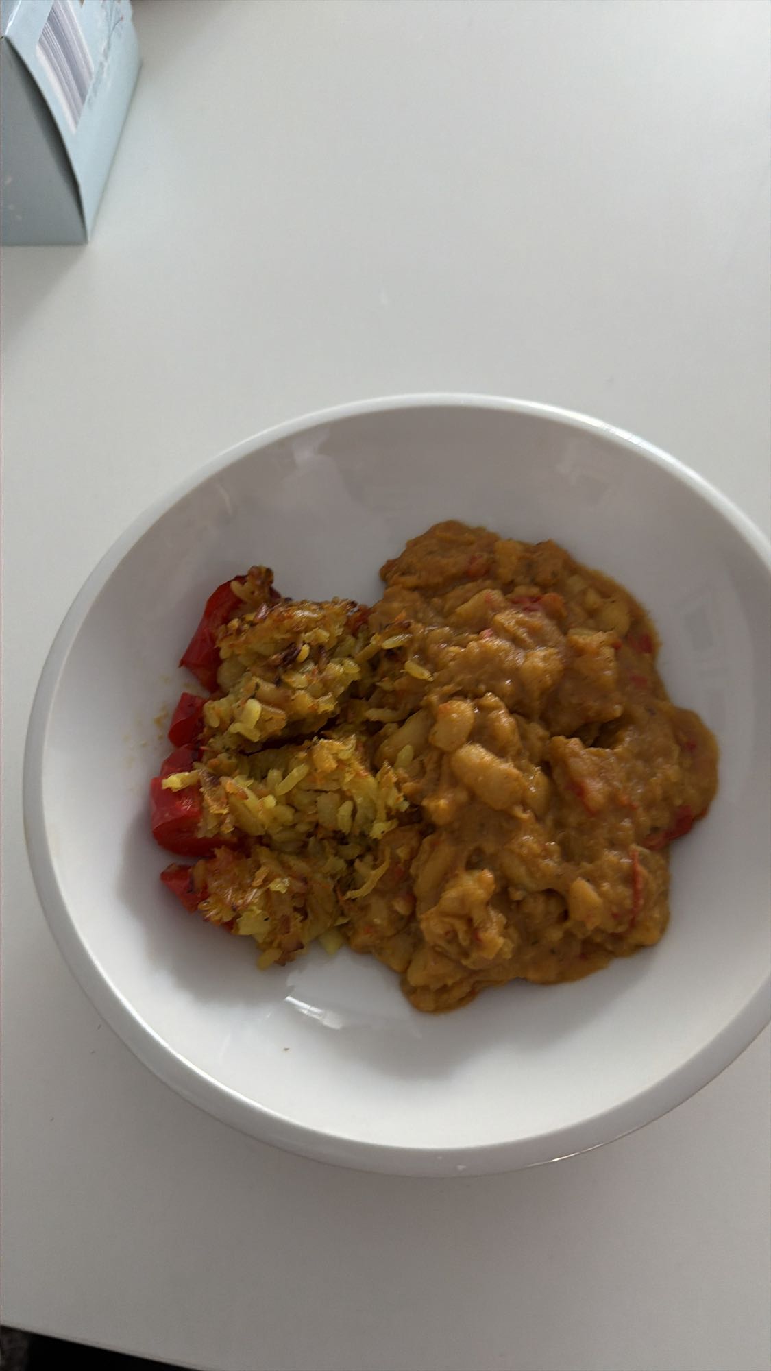 Kikkererwten curry met rijst