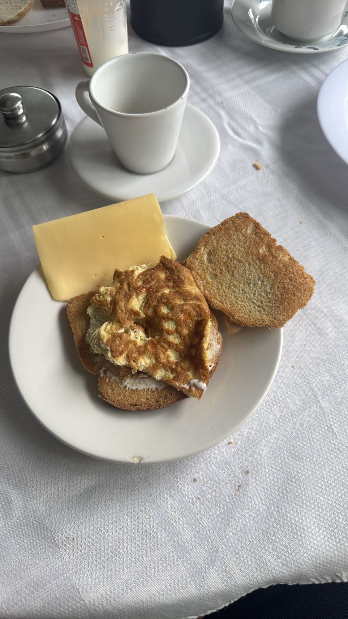 Sanduíche de ovo e queijo