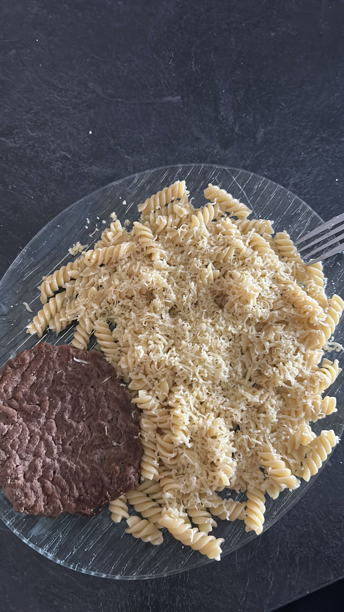 Pâtes au steak et fromage