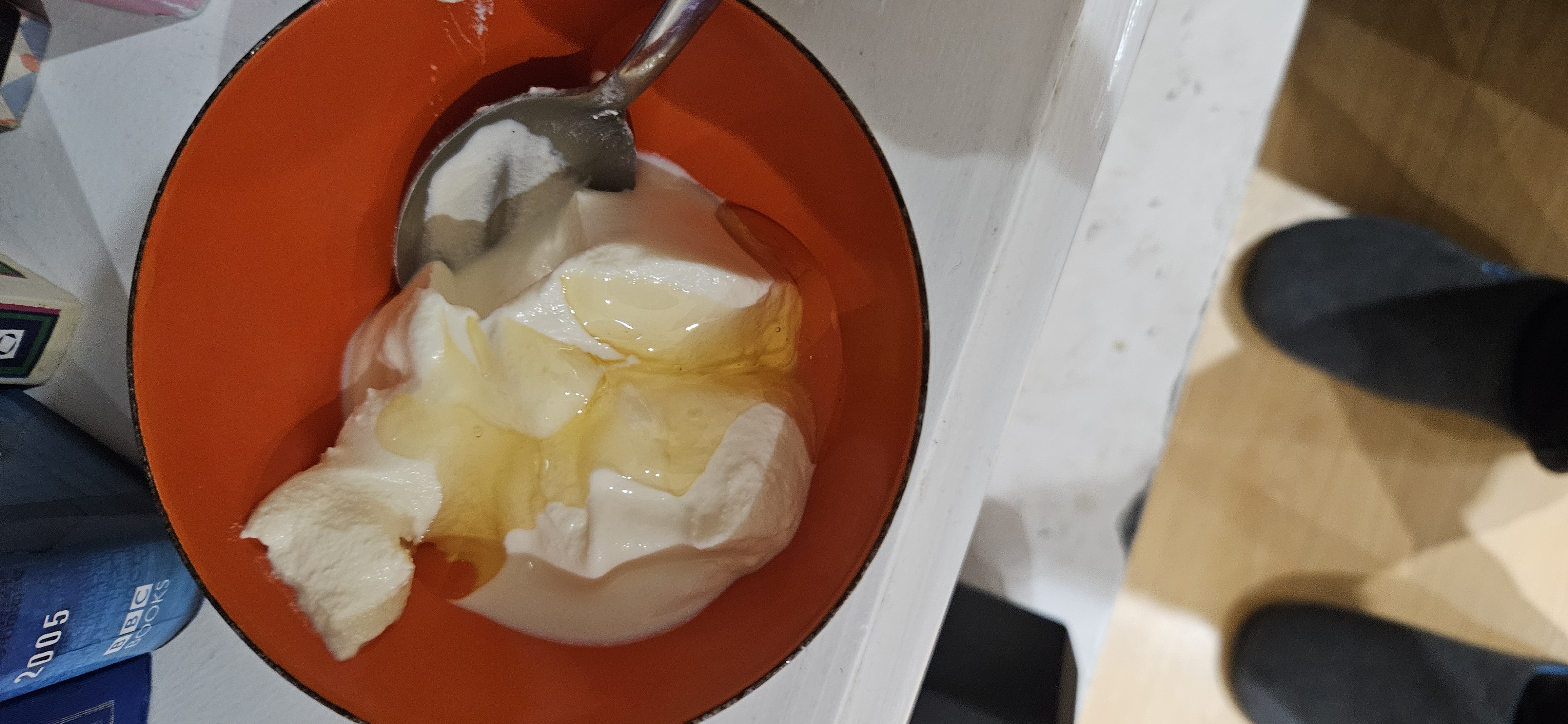Greek yogurt with honey