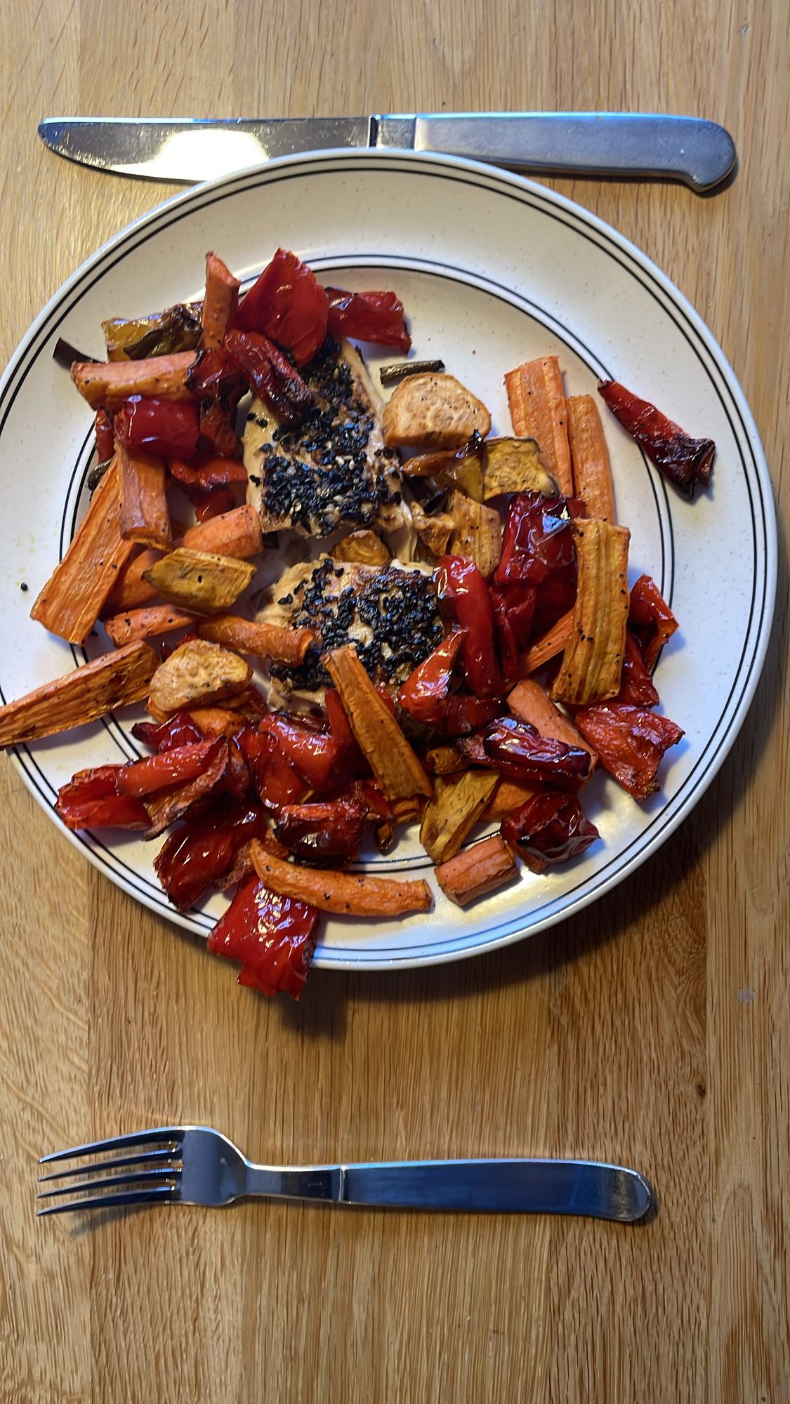 Ugnsbakad kyckling med grönsaker