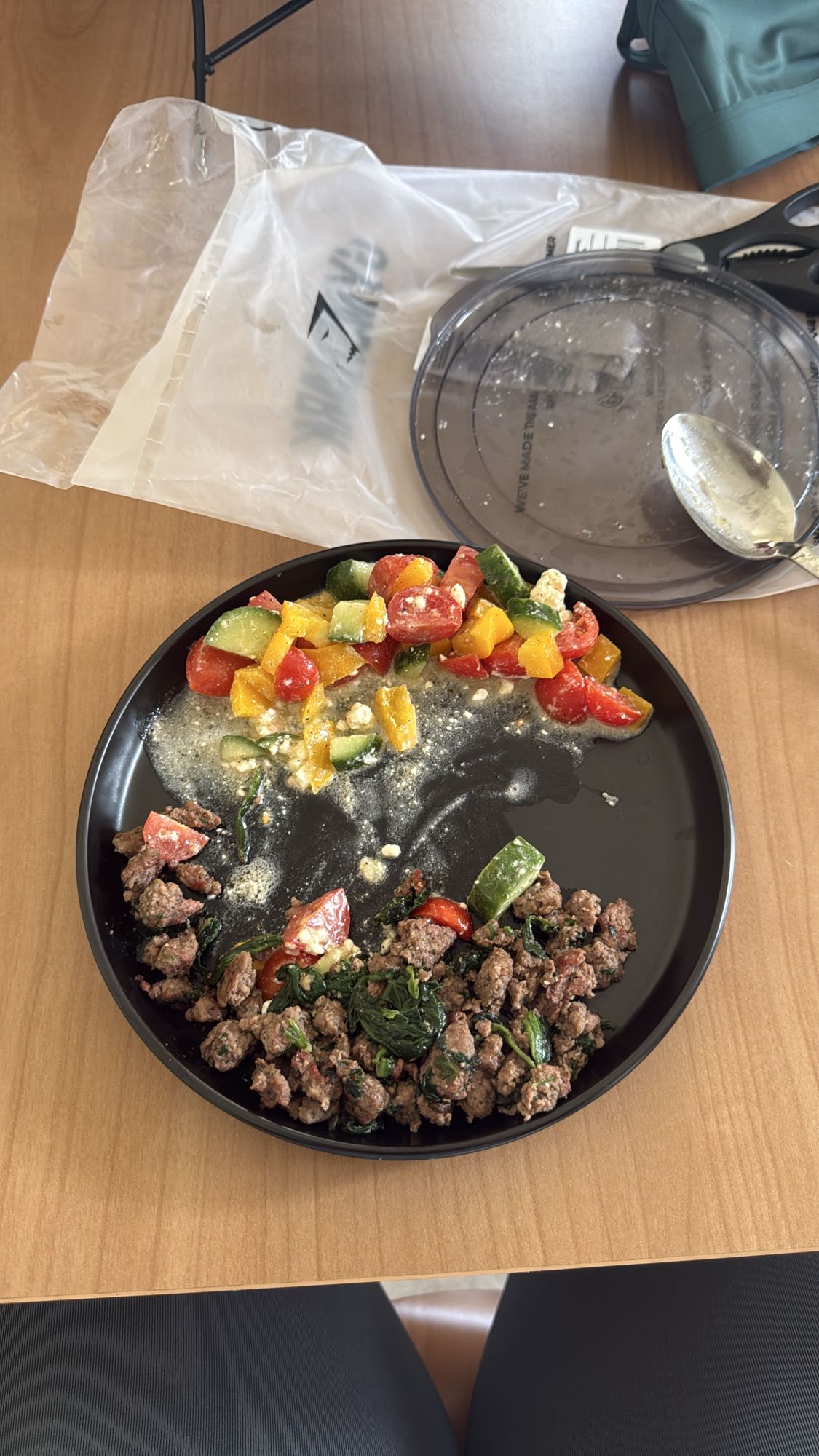 Beef Veggie Salad Plate