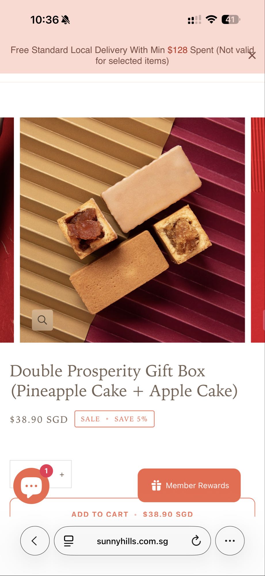Pineapple & Apple Cake Box
