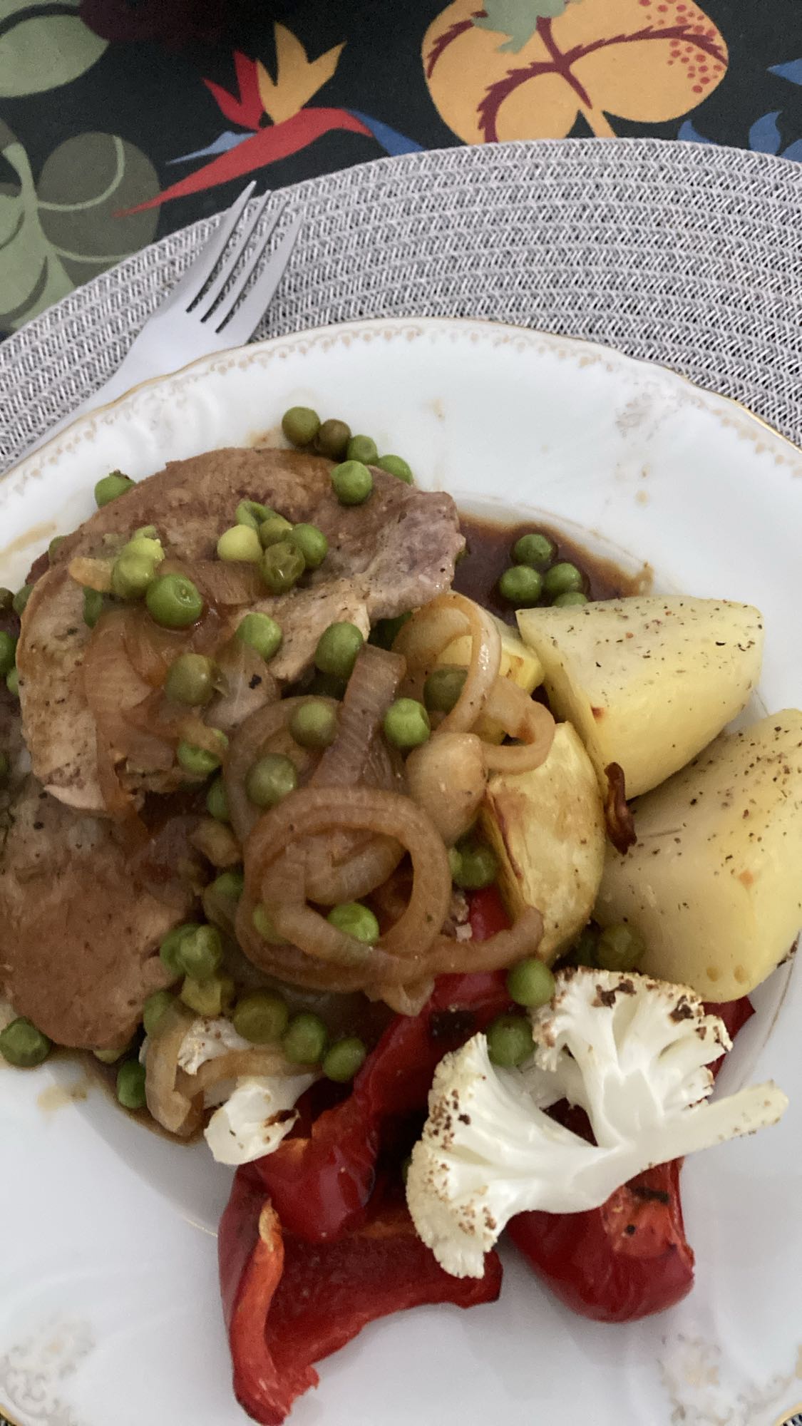 Fläskkotlett med grönsaker