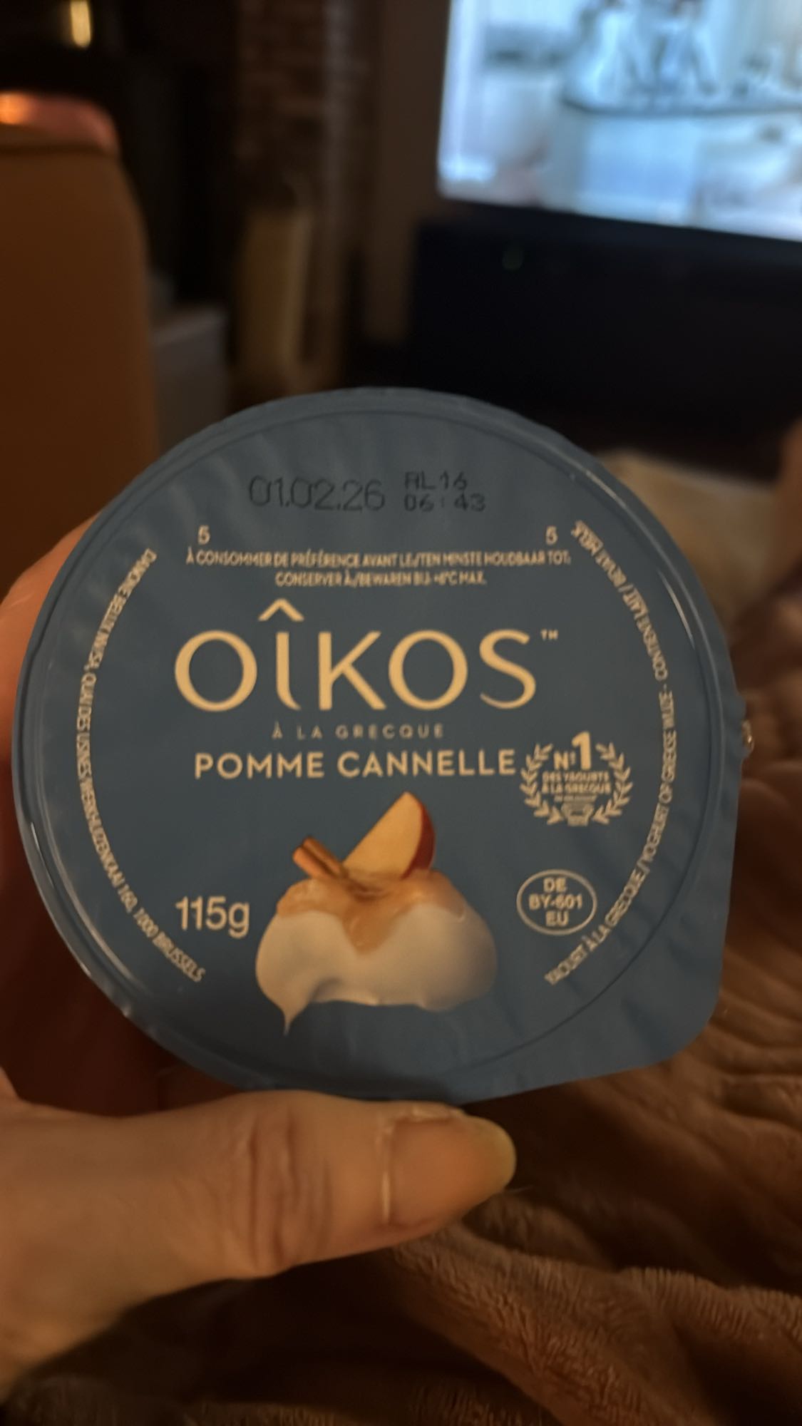 Griekse yoghurt appel kaneel