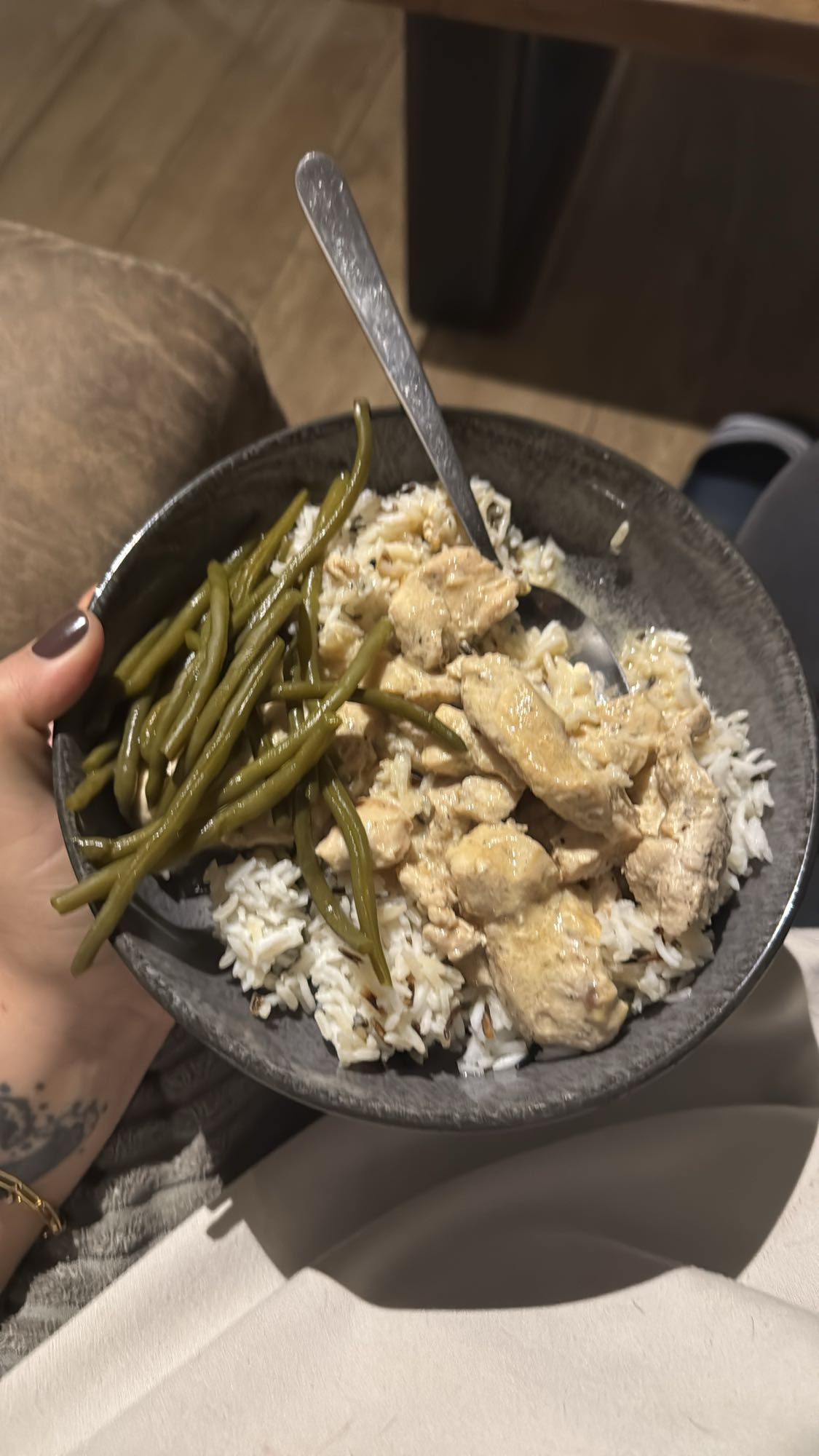 Kip met rijst en bonen