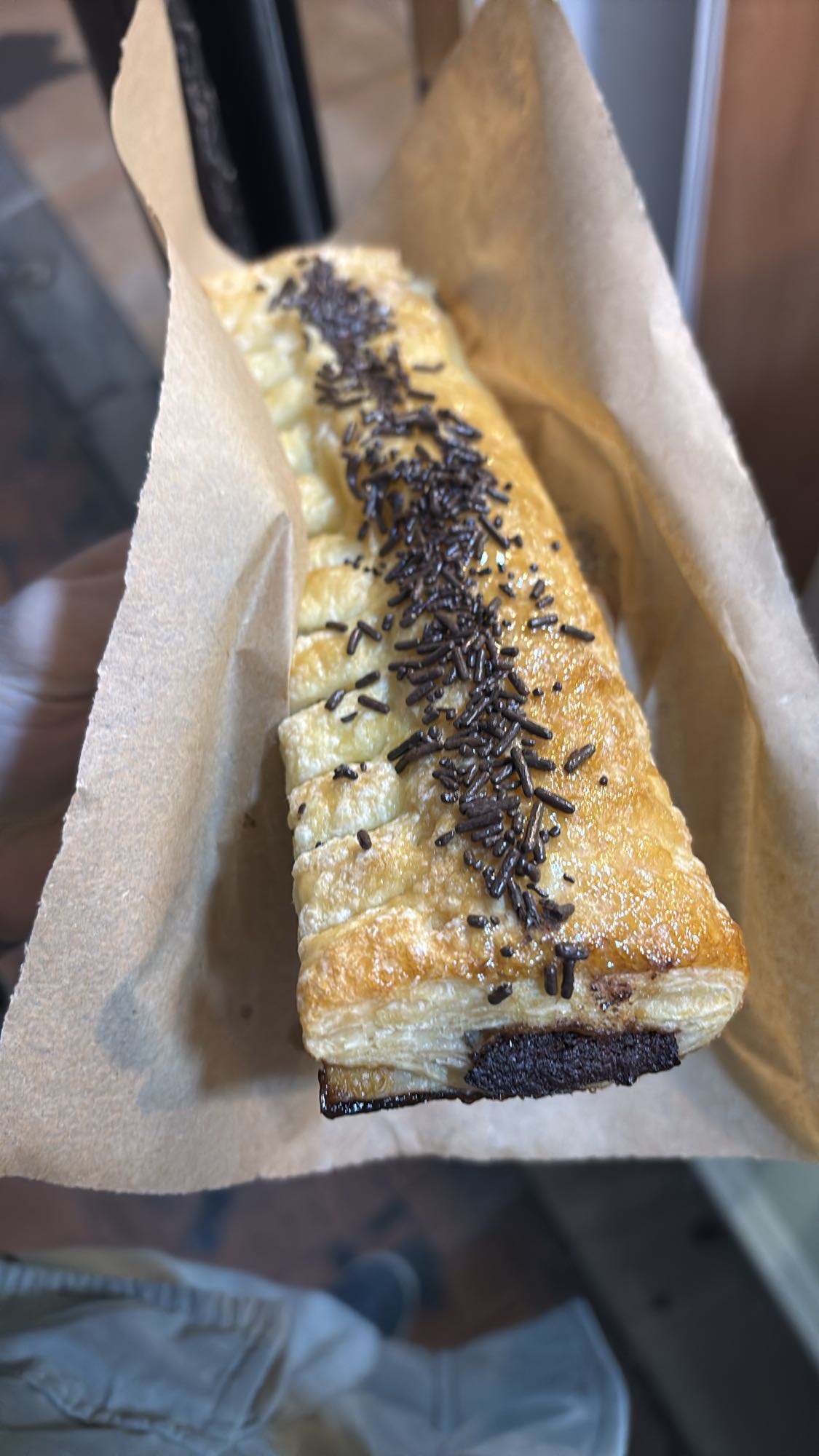 Napolitana de chocolate