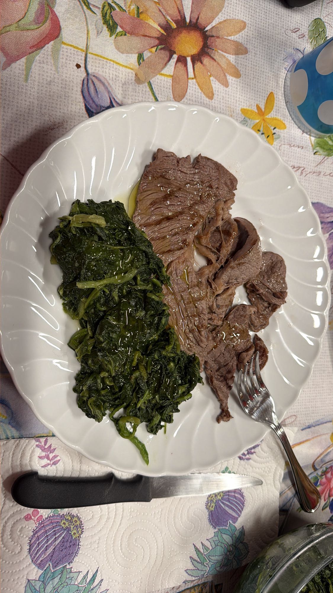 Beef and Spinach Plate
