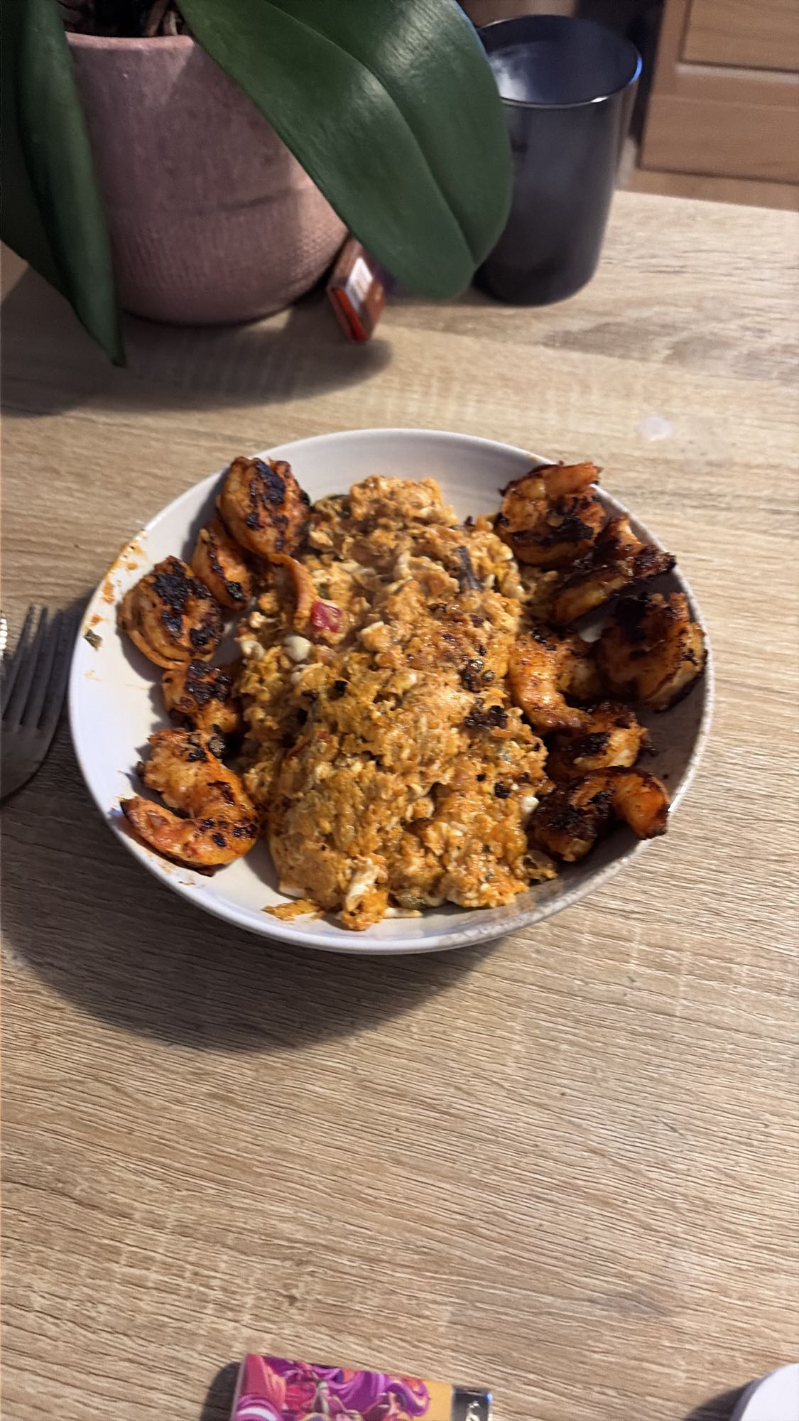 Omelette aux crevettes