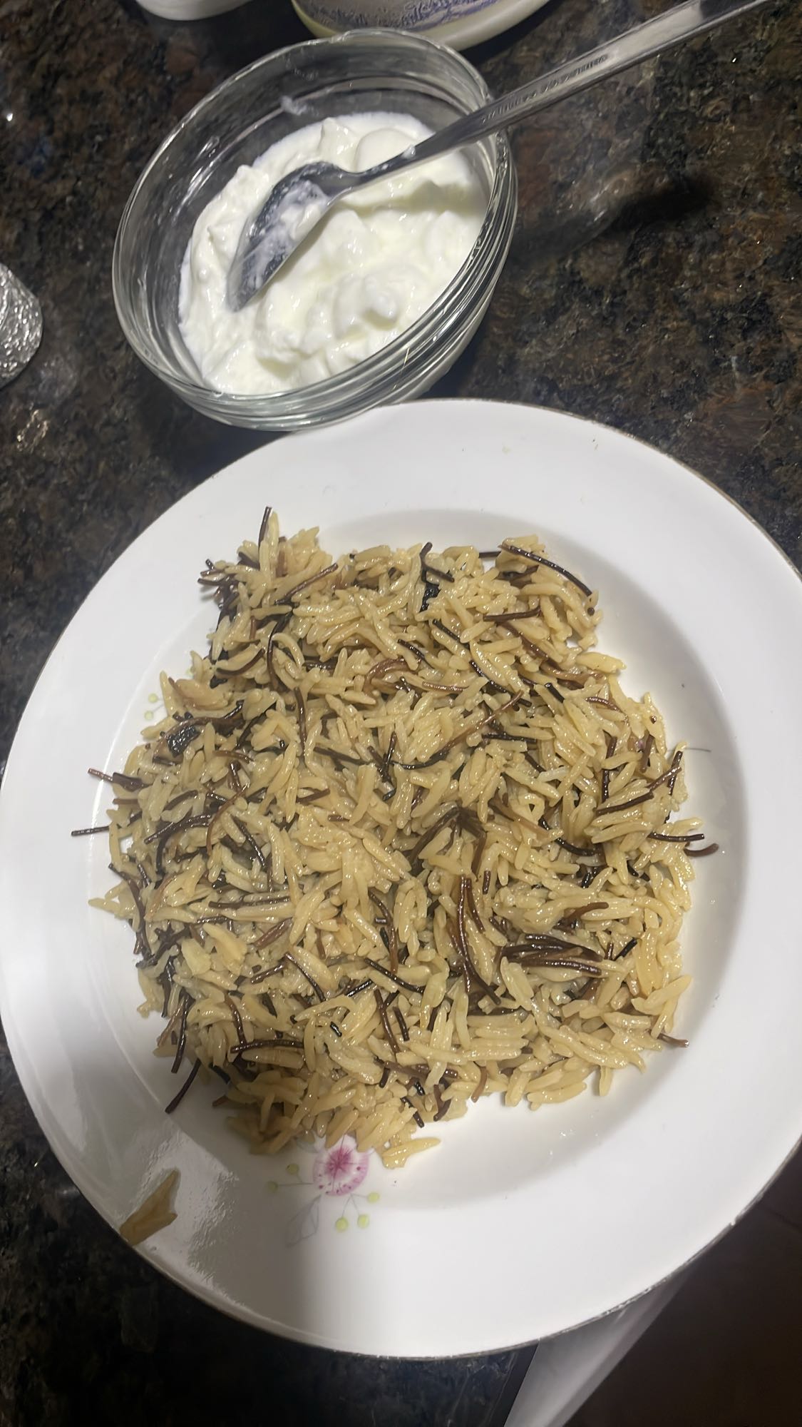 Rice pilaf with yogurt