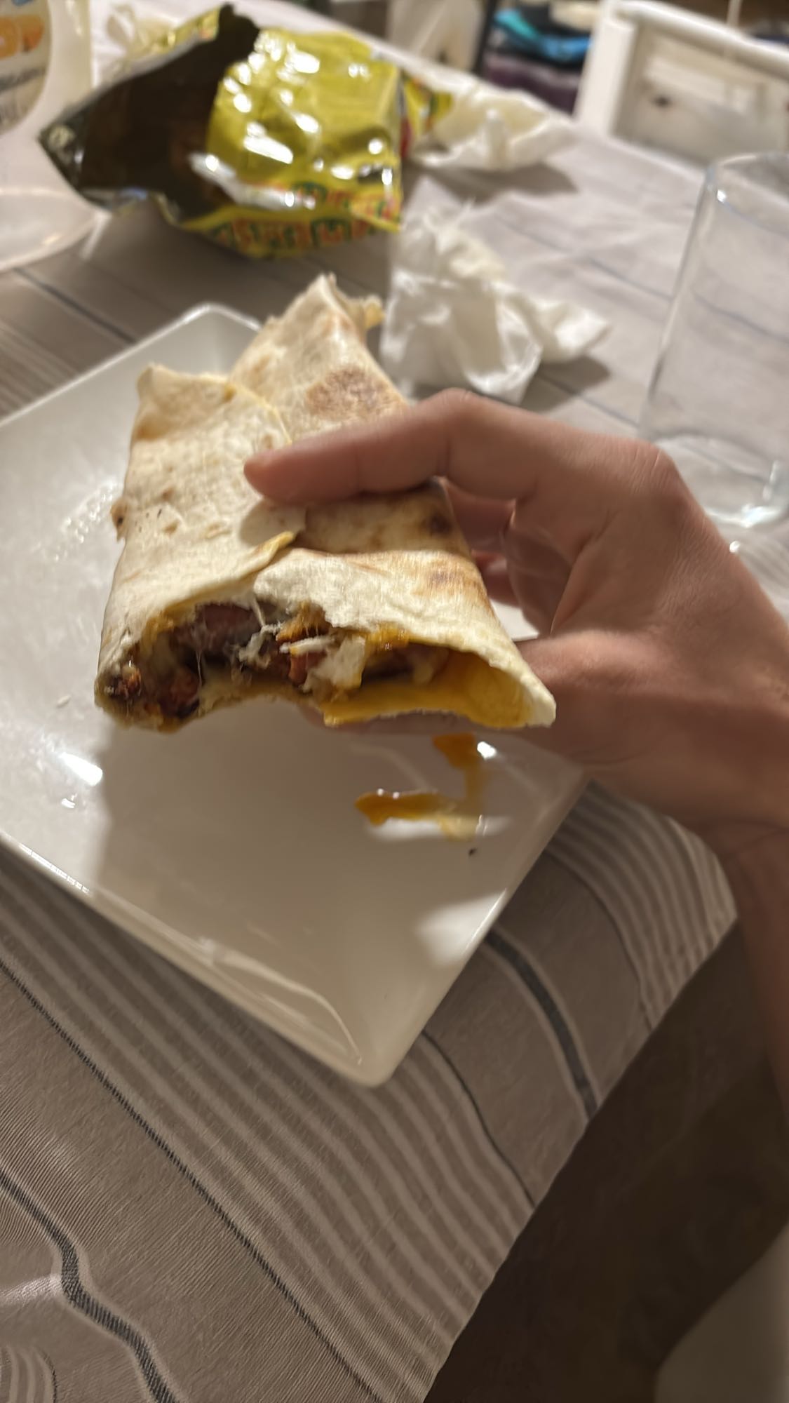 quesadilla de chorizo