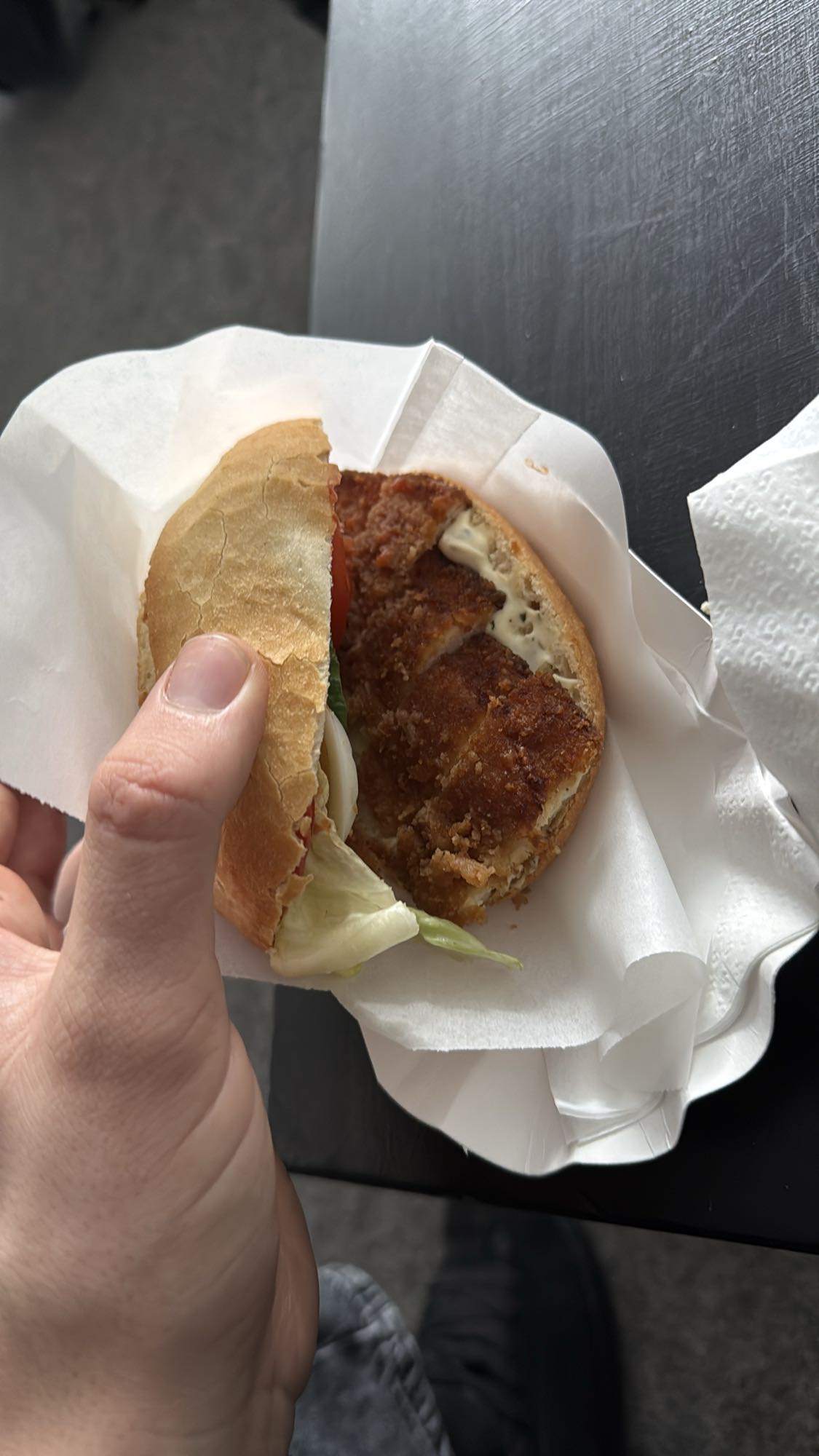 Kipburger met groenten