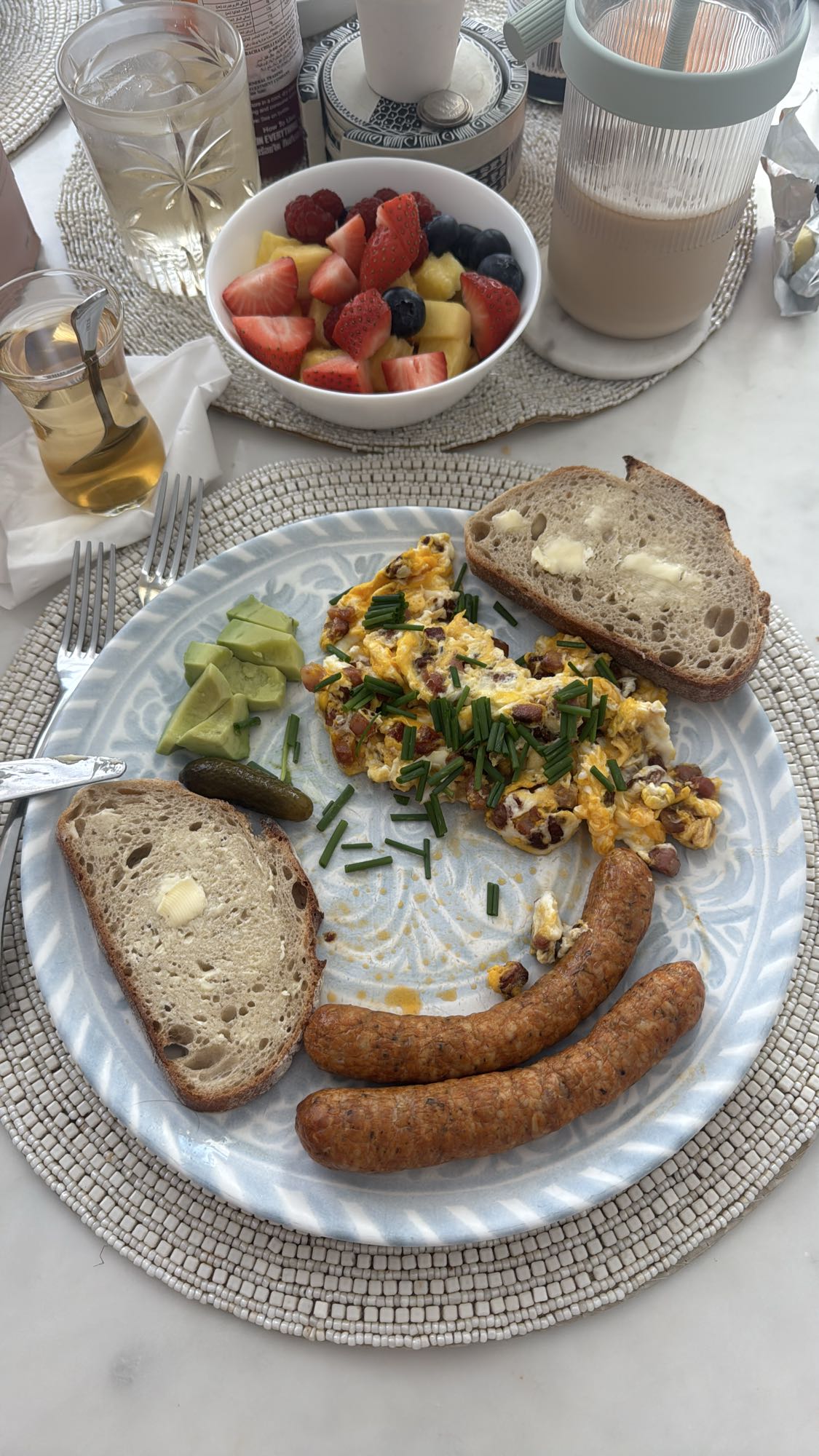 Frühstücksteller mit Obst