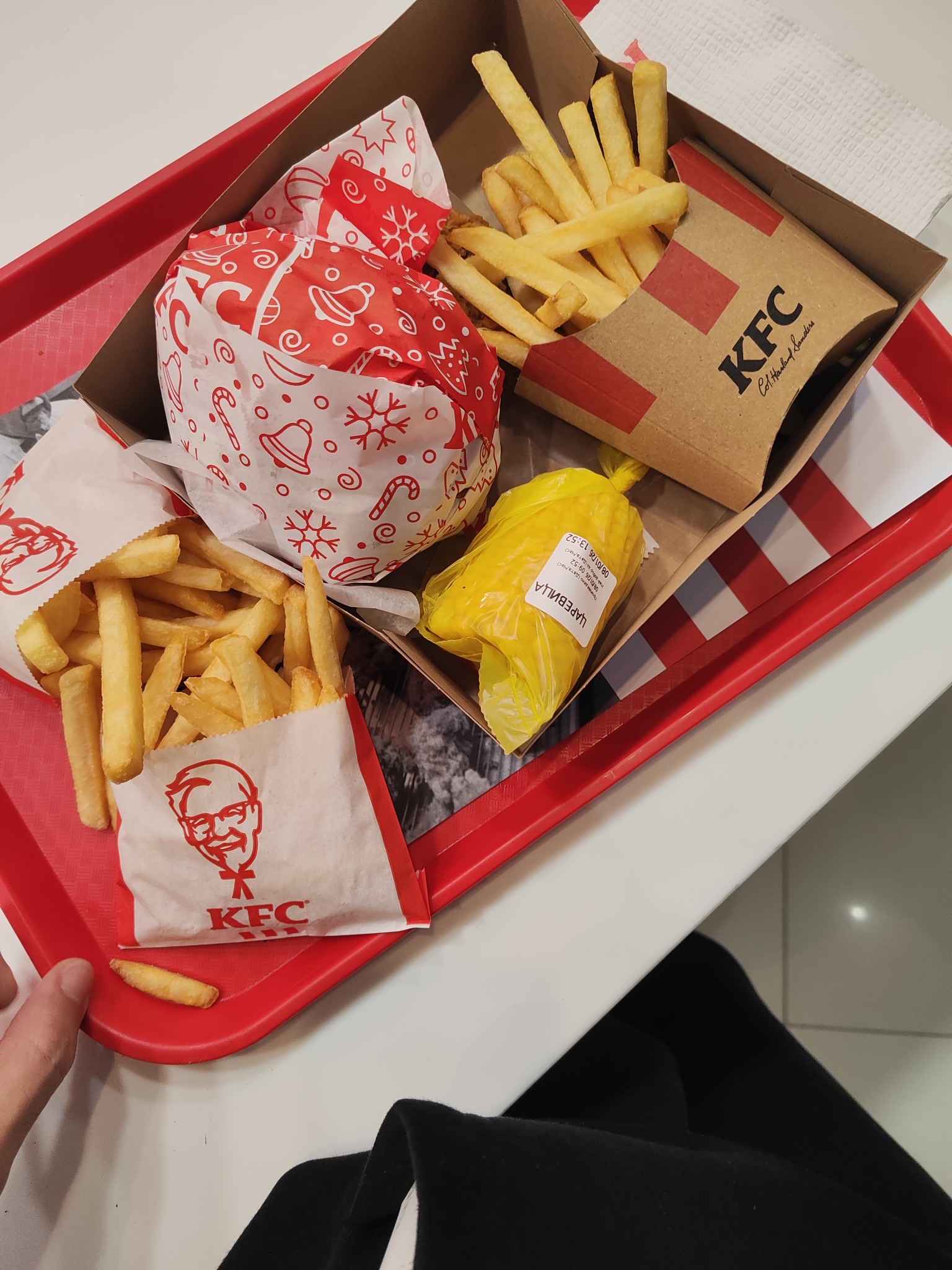 KFC Burger & Fries Meal