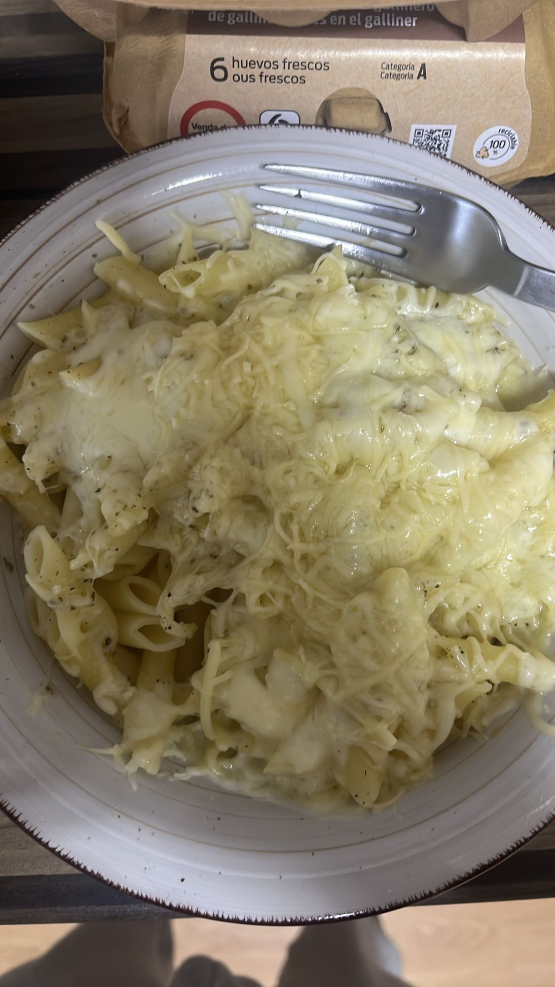 pasta con queso