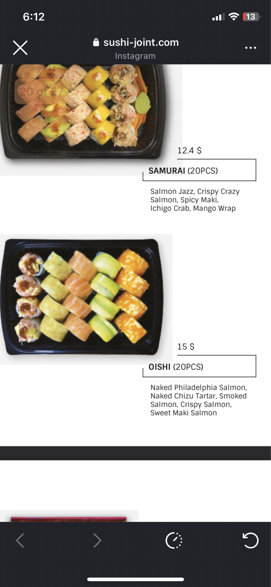 Samurai Sushi Platter