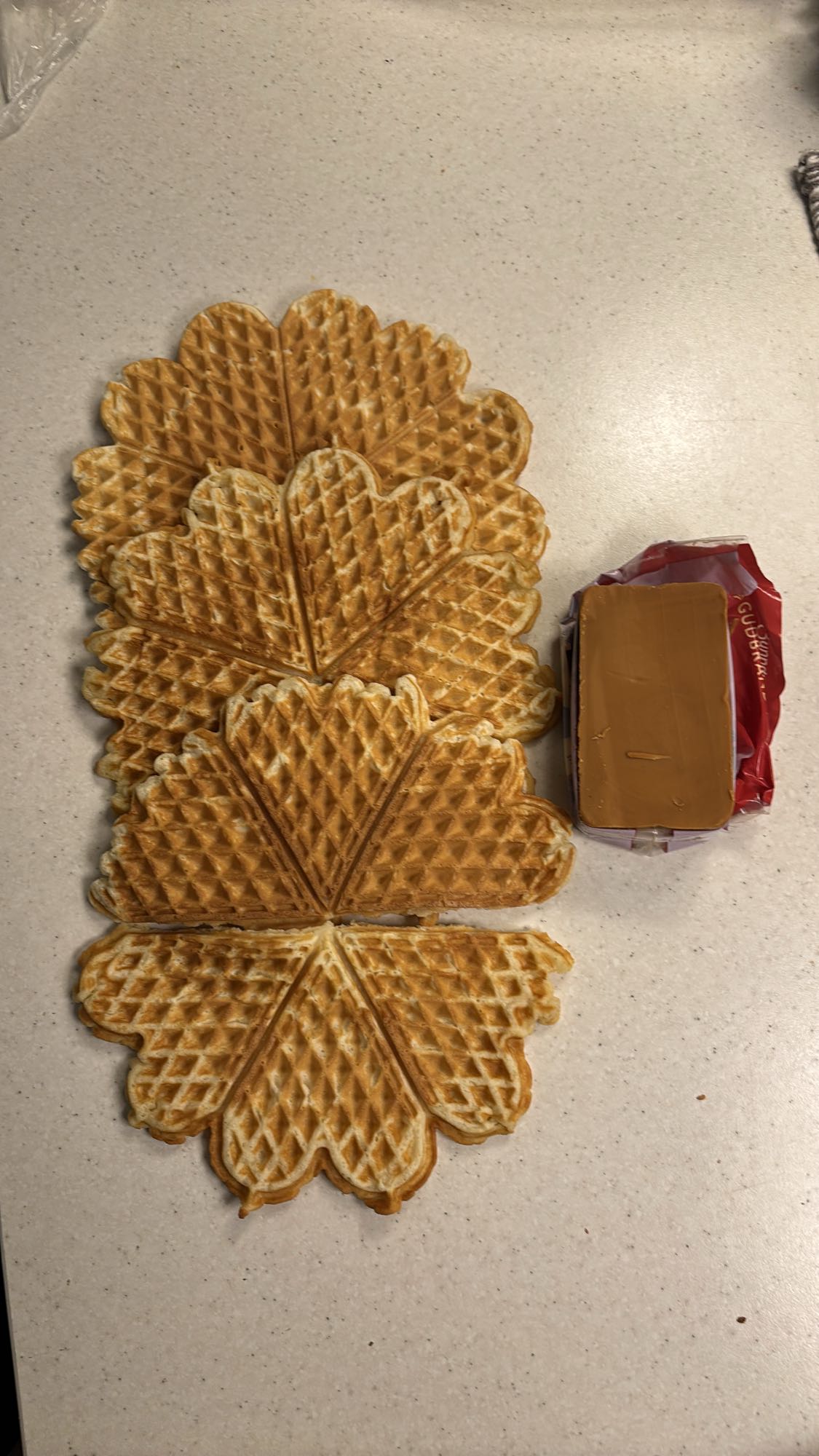 Vafler med brunost