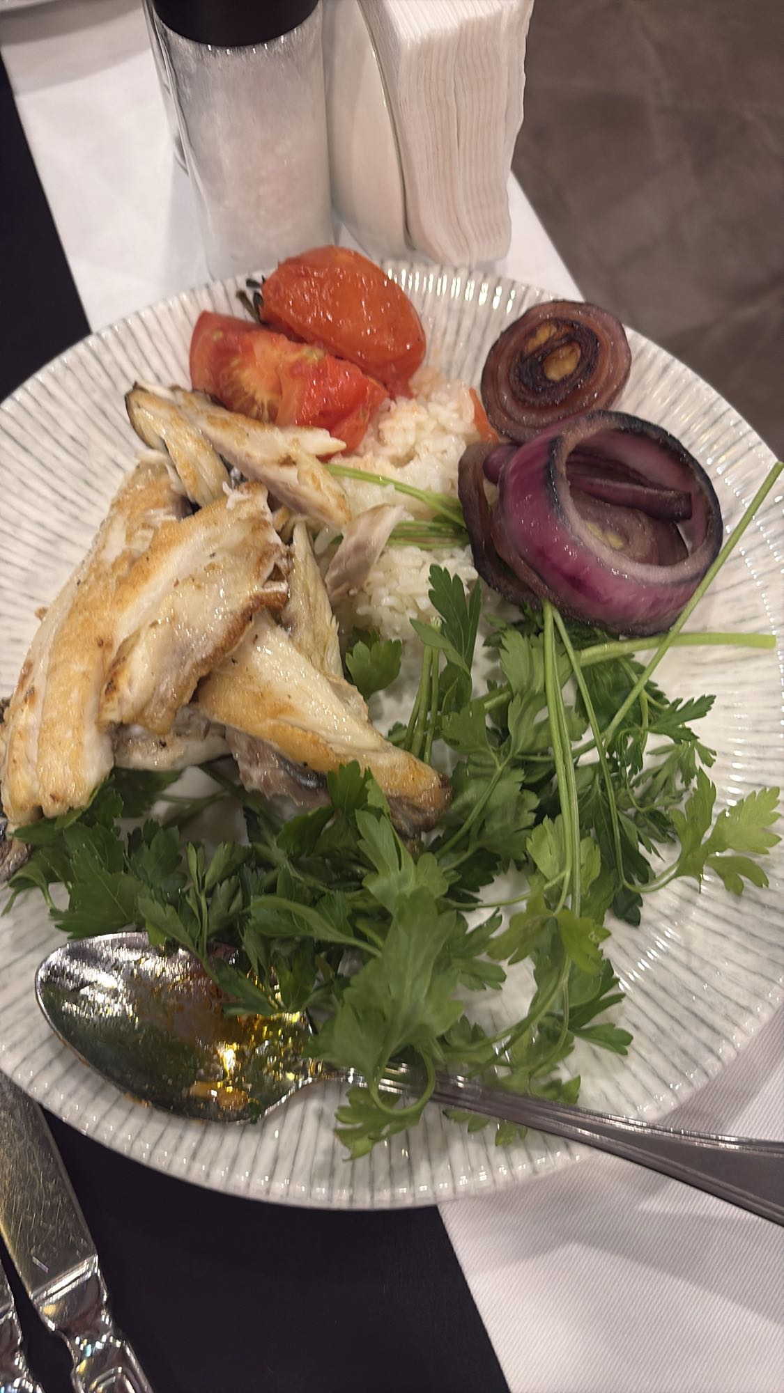 Grilled Fish with Rice