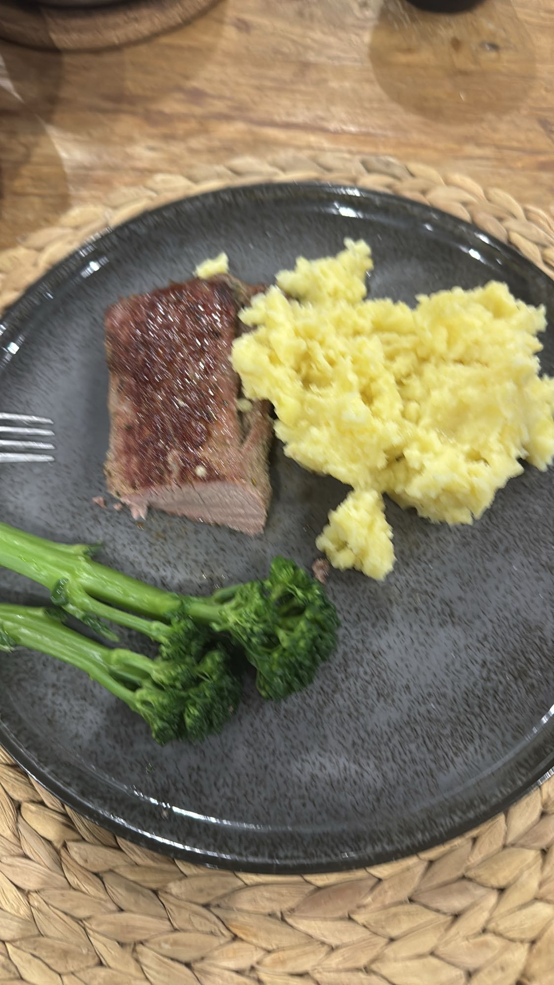 Biefstuk met puree en broccoli