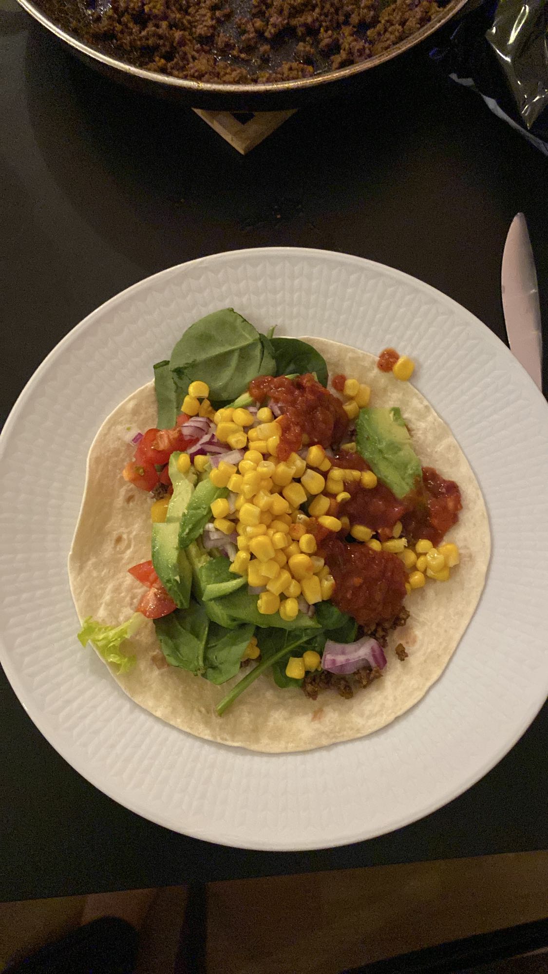 Tortillawrap med grönsaker