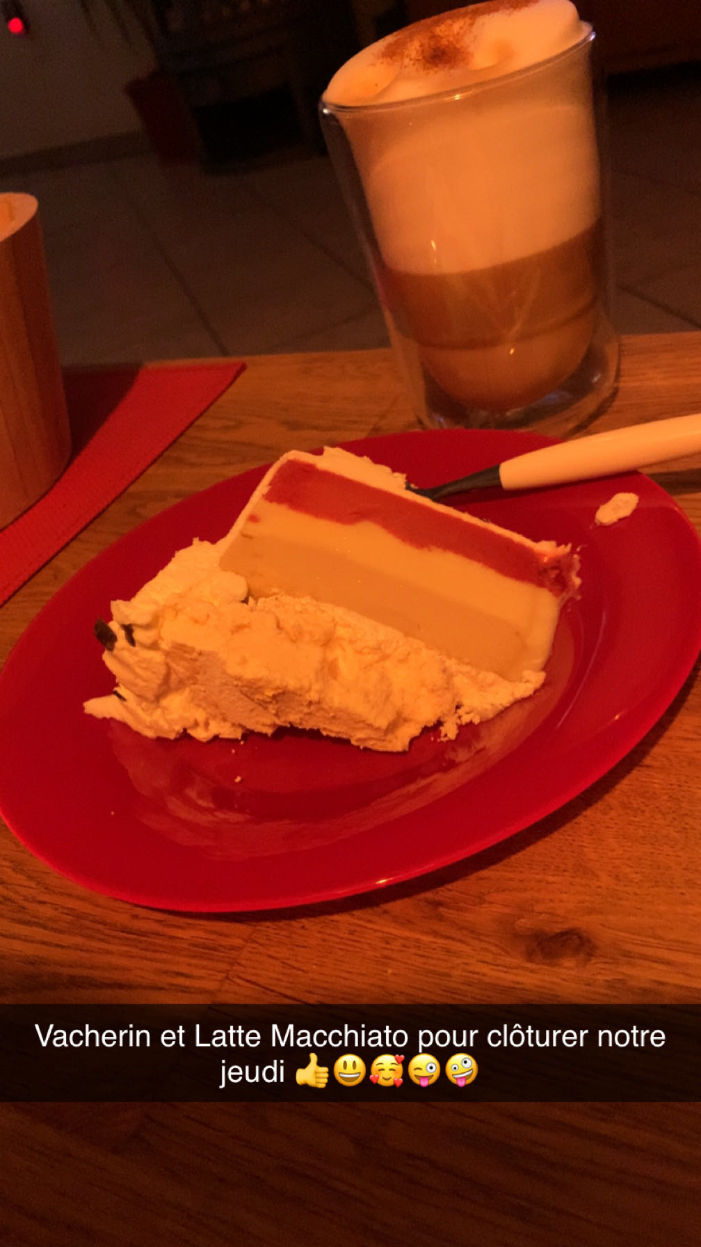 Vacherin et Latte
