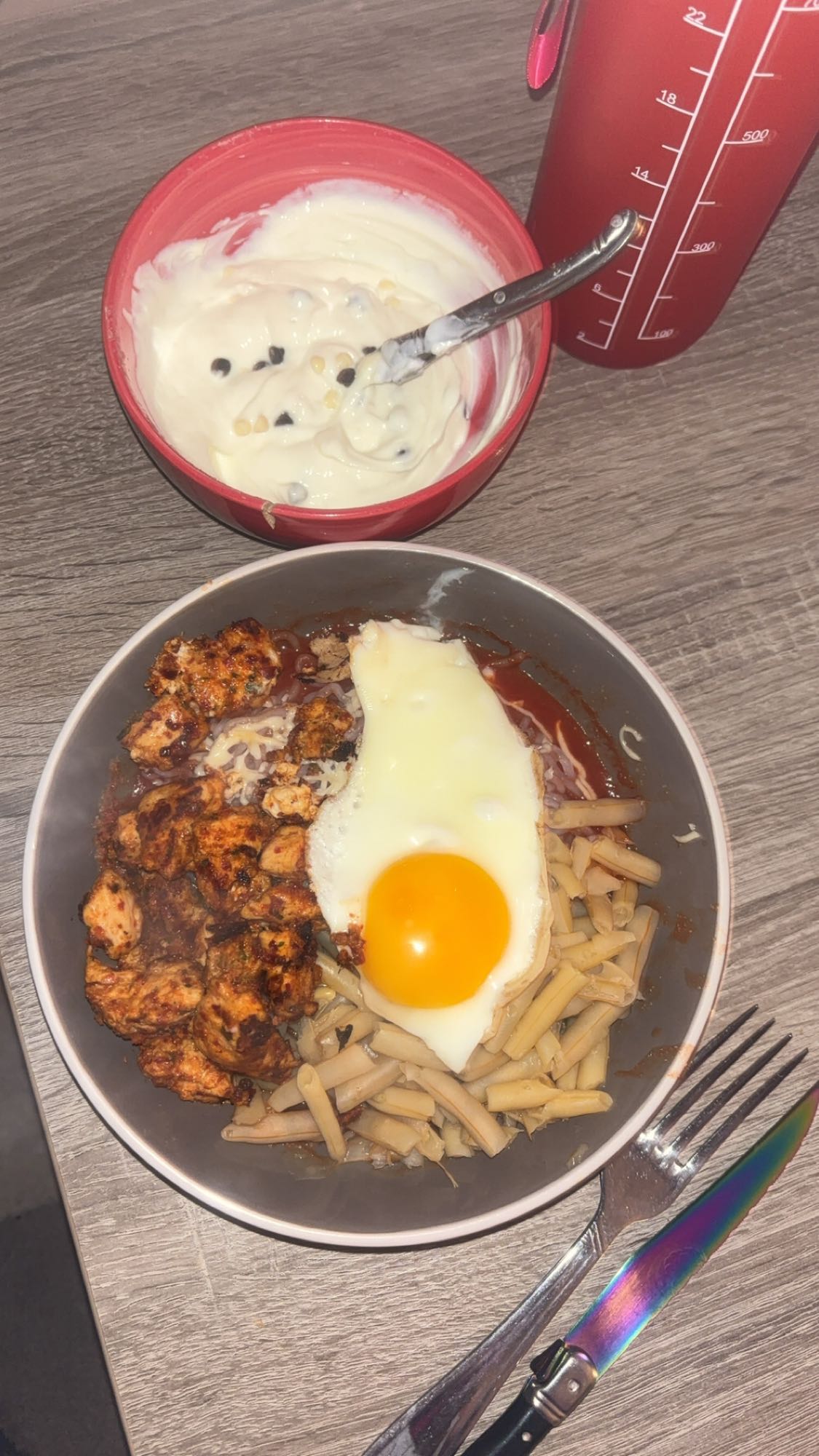 Poulet, konjac, légumes et skyr