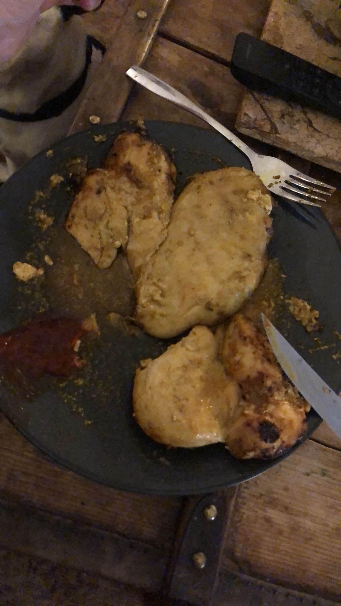 Poulet grillé avec sauce