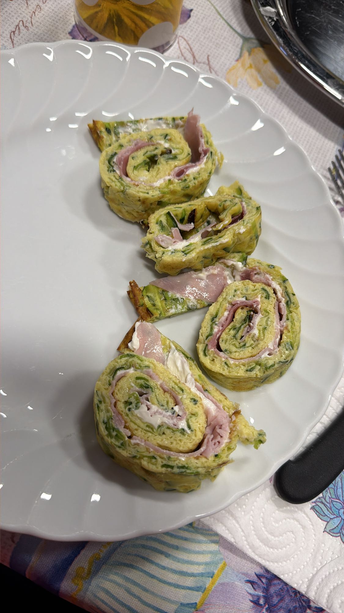 Omelette Roll with Ham