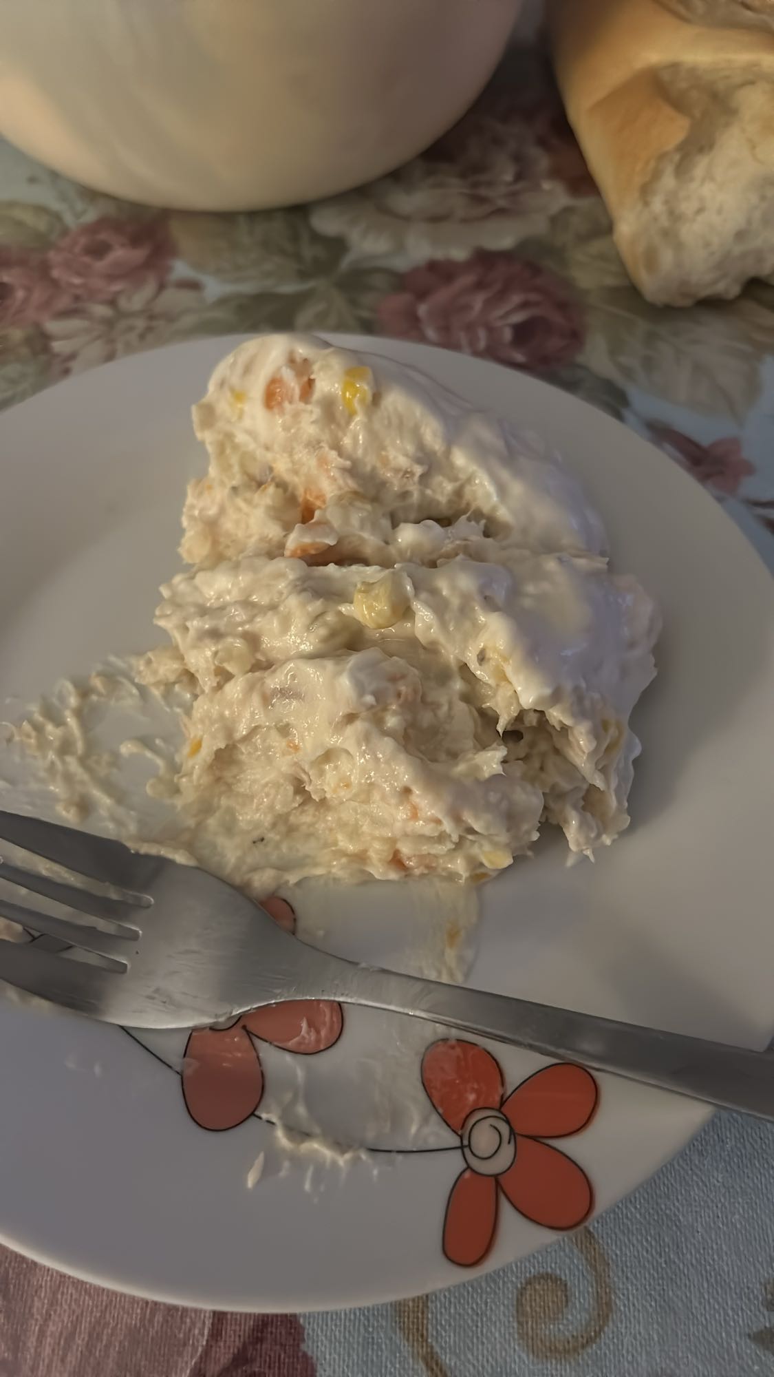 ensalada de pollo cremosa