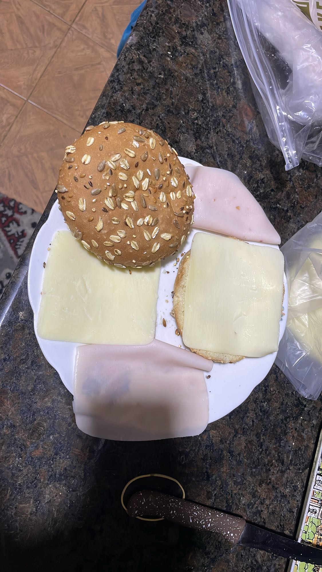 Ham and Cheese Sandwich