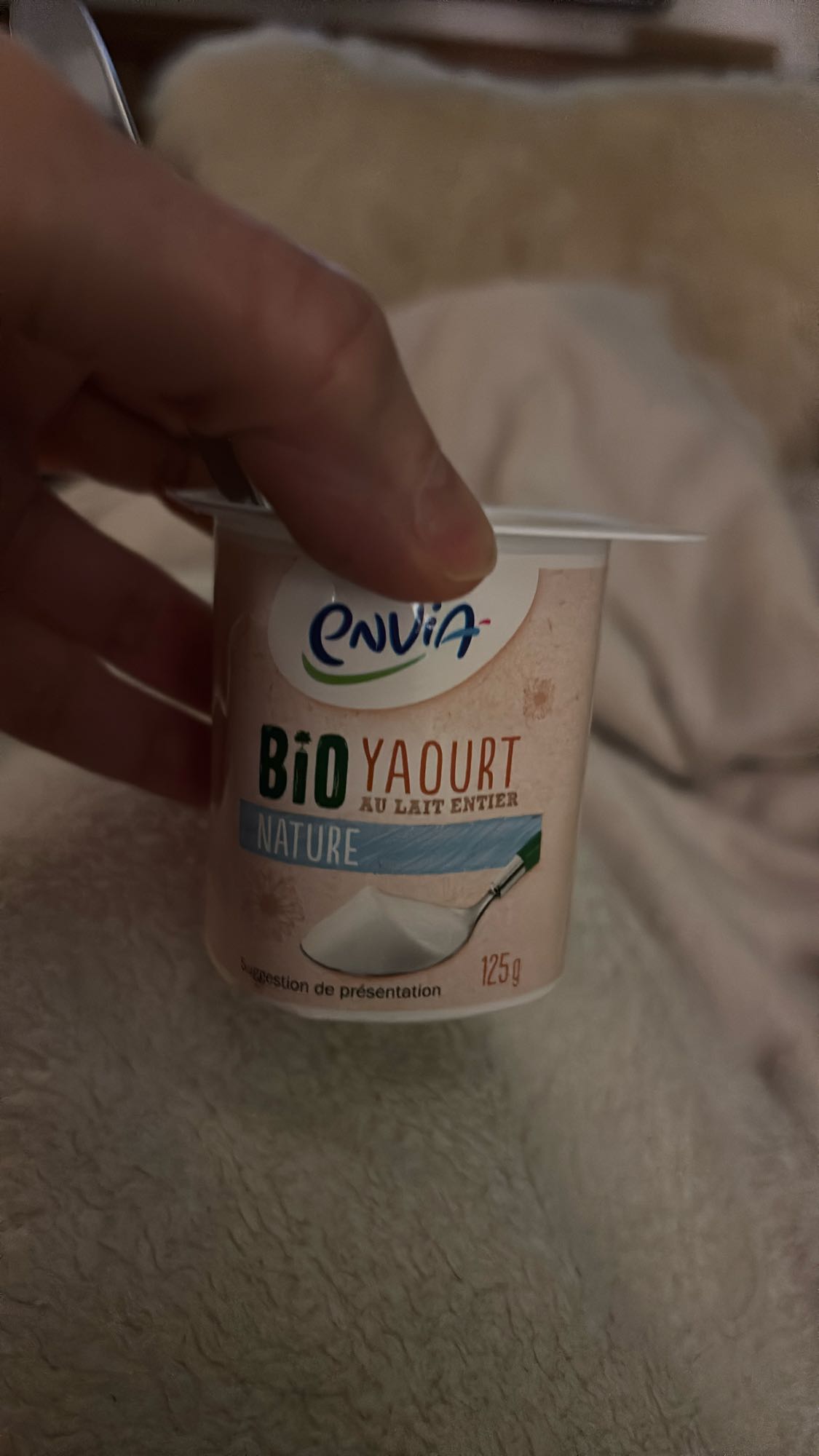 Yaourt nature bio entier