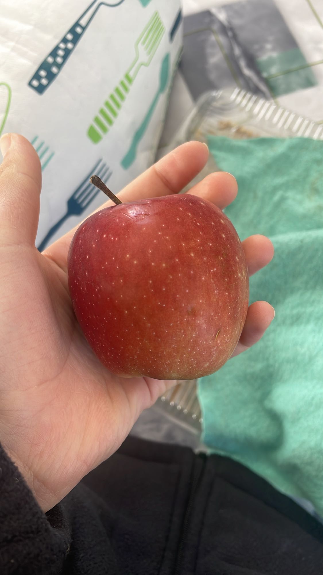 Красное яблоко