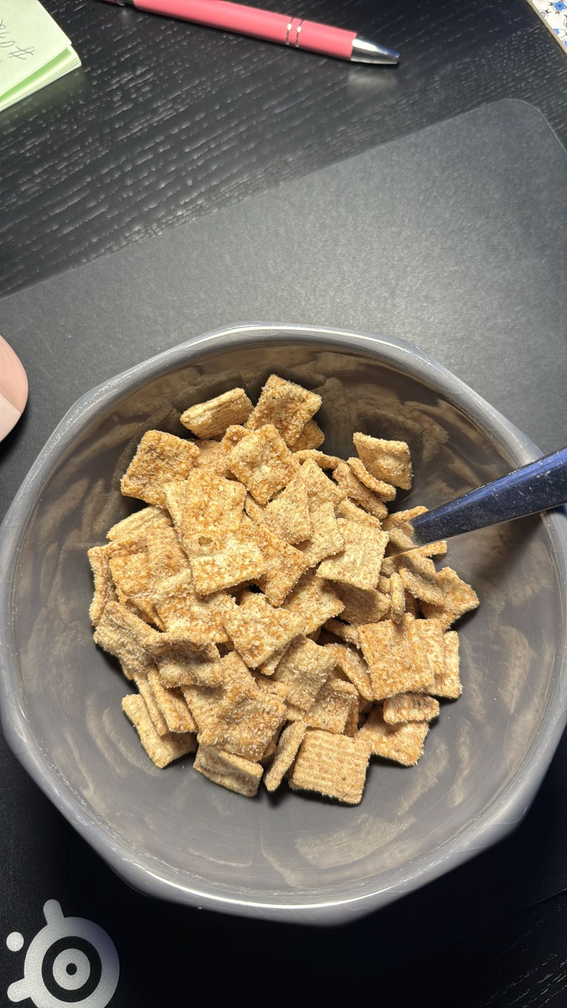 Cinnamon cereal bowl