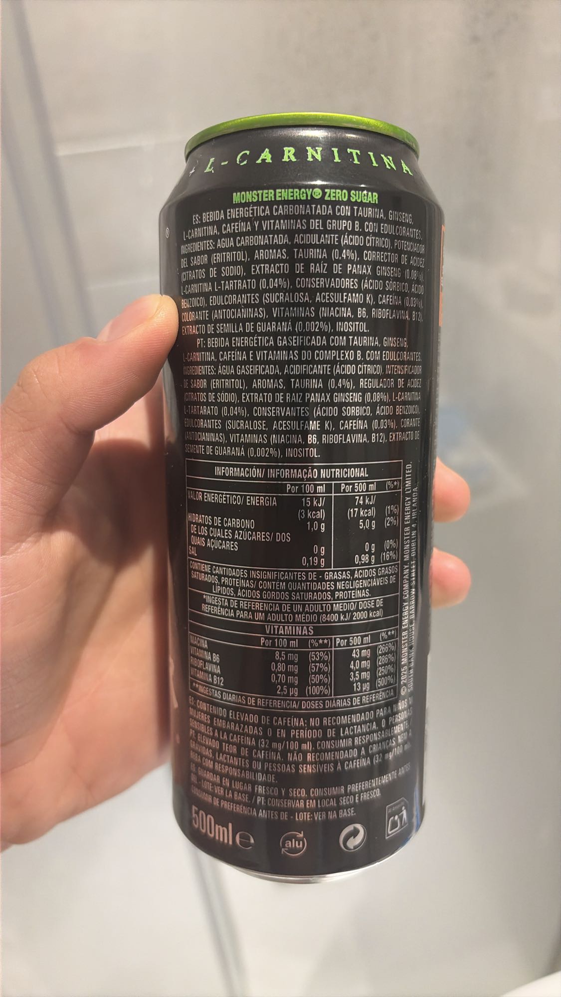 Monster Energy Zero Azúcar