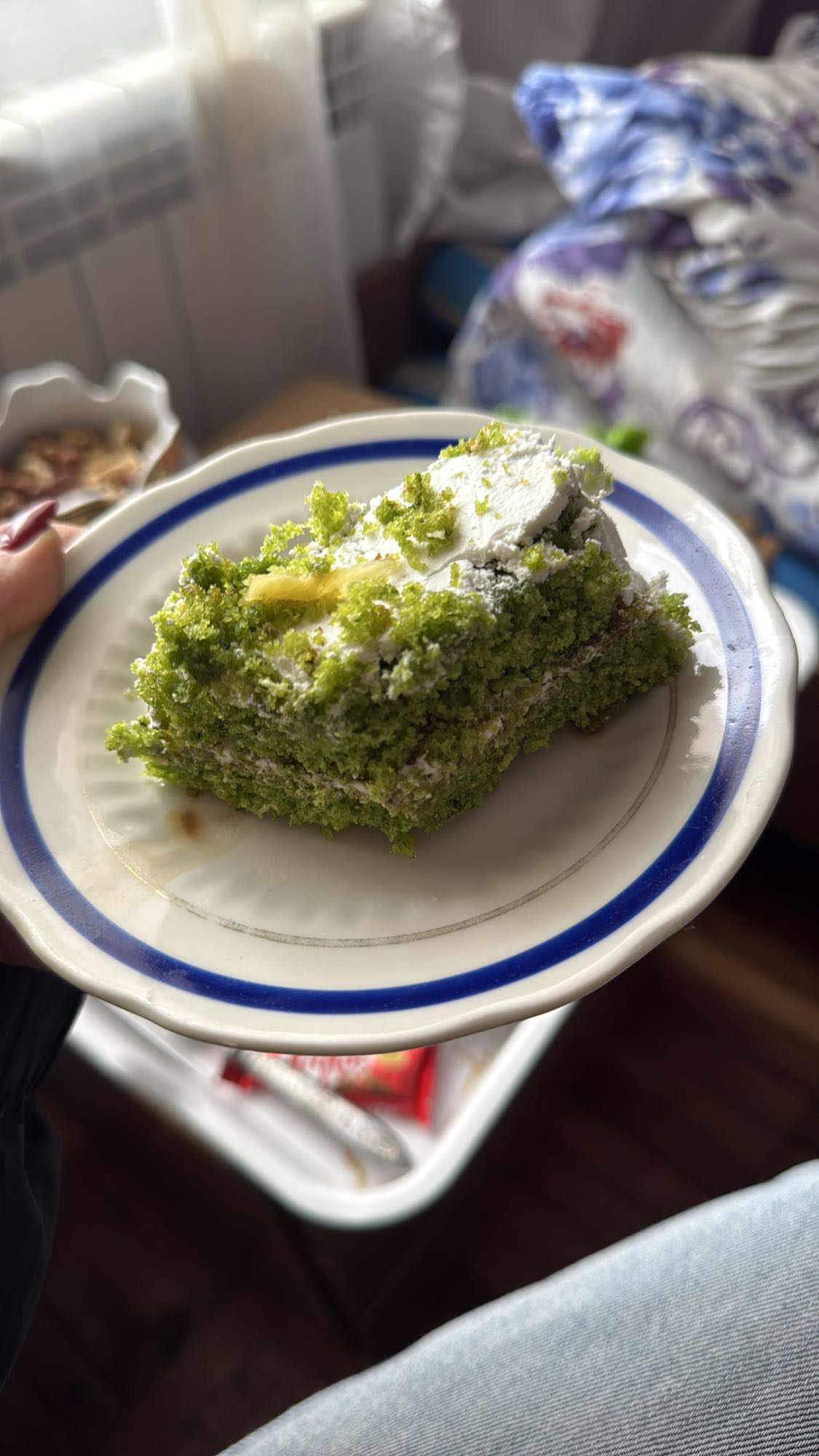 Spinach Cake Slice