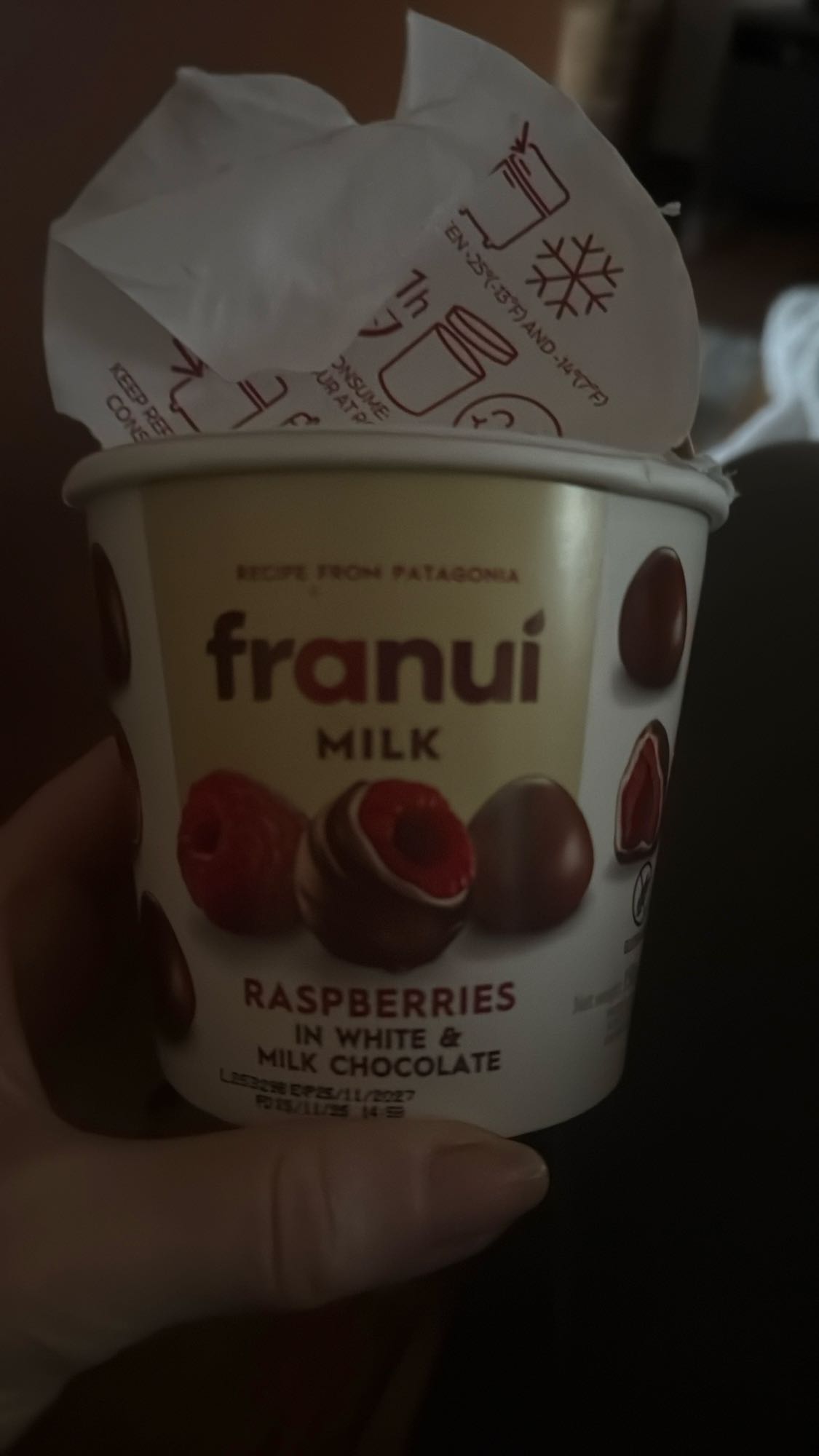 Frambozen in chocolade