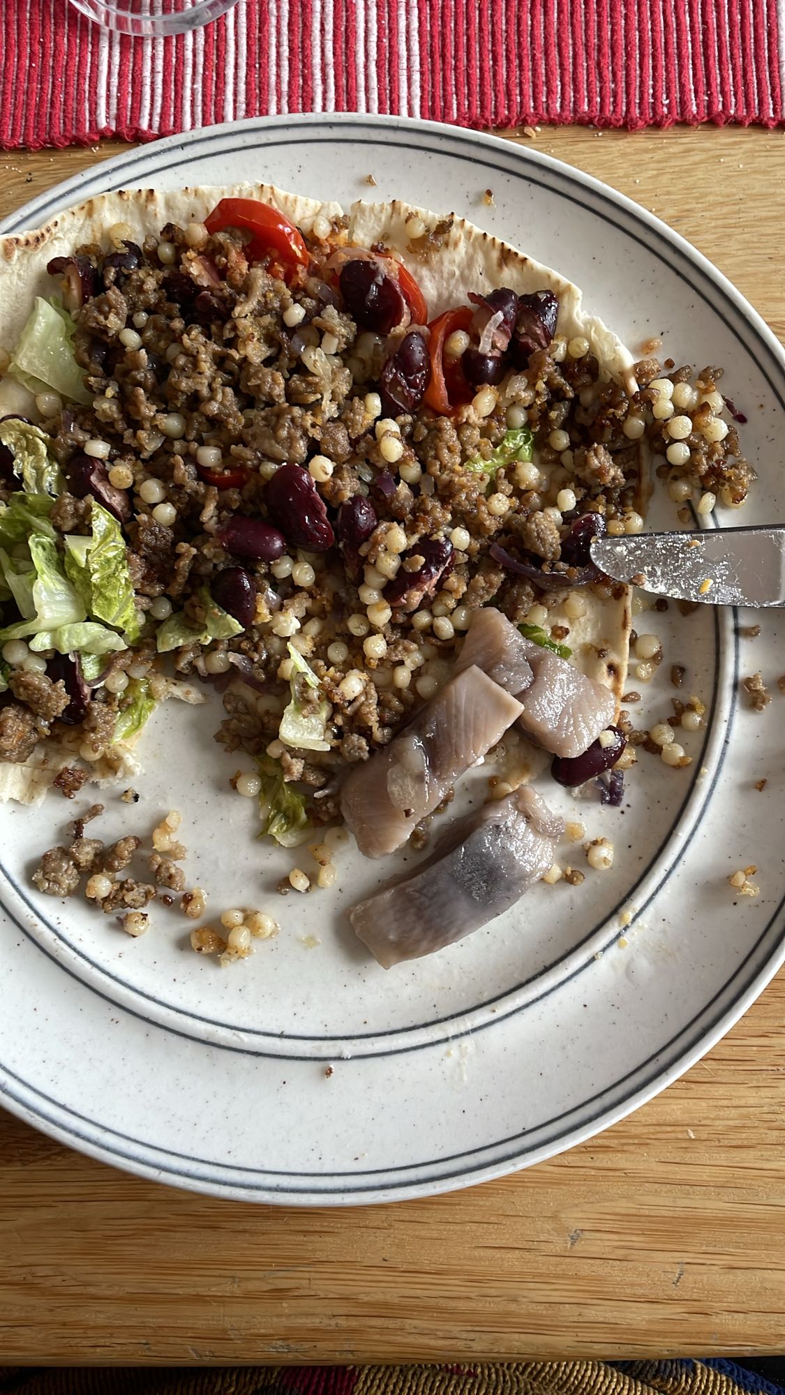 Köttfärspita med couscous