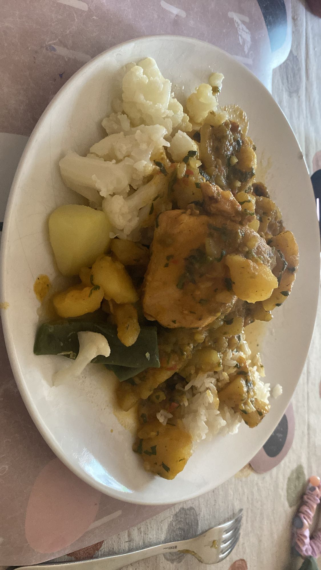 Pollo con arroz y verduras