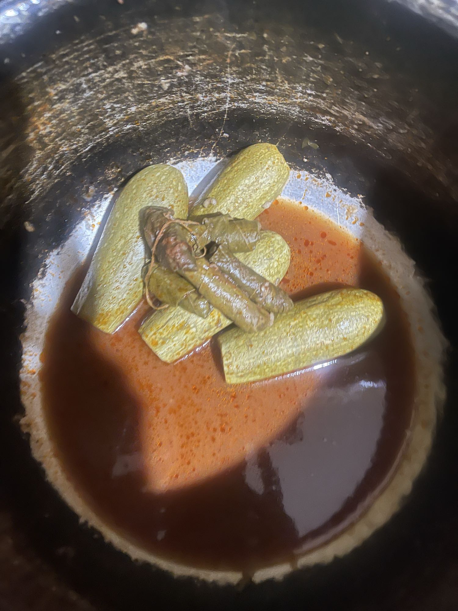 Stuffed zucchini stew