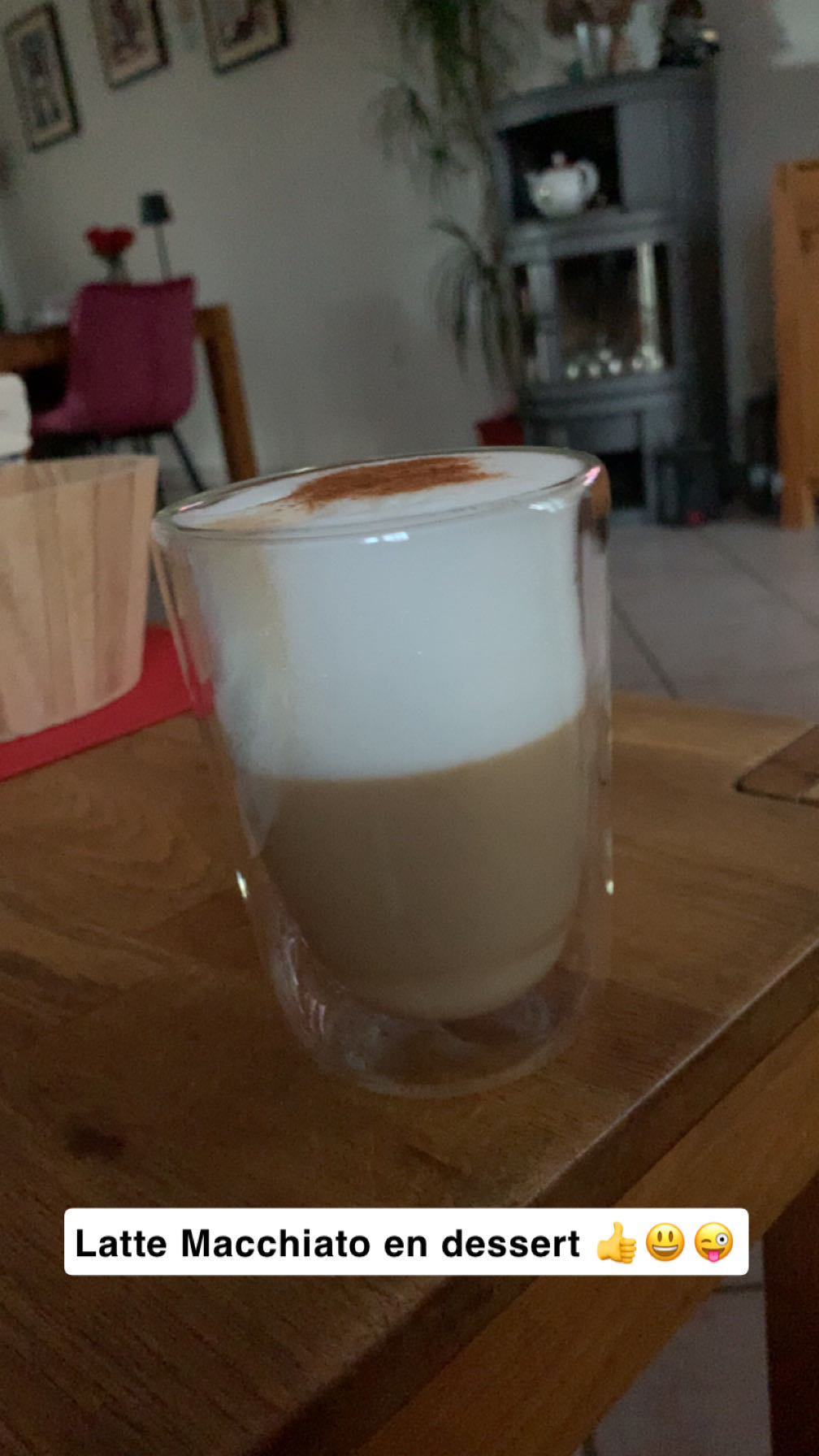 Latte macchiato dessert